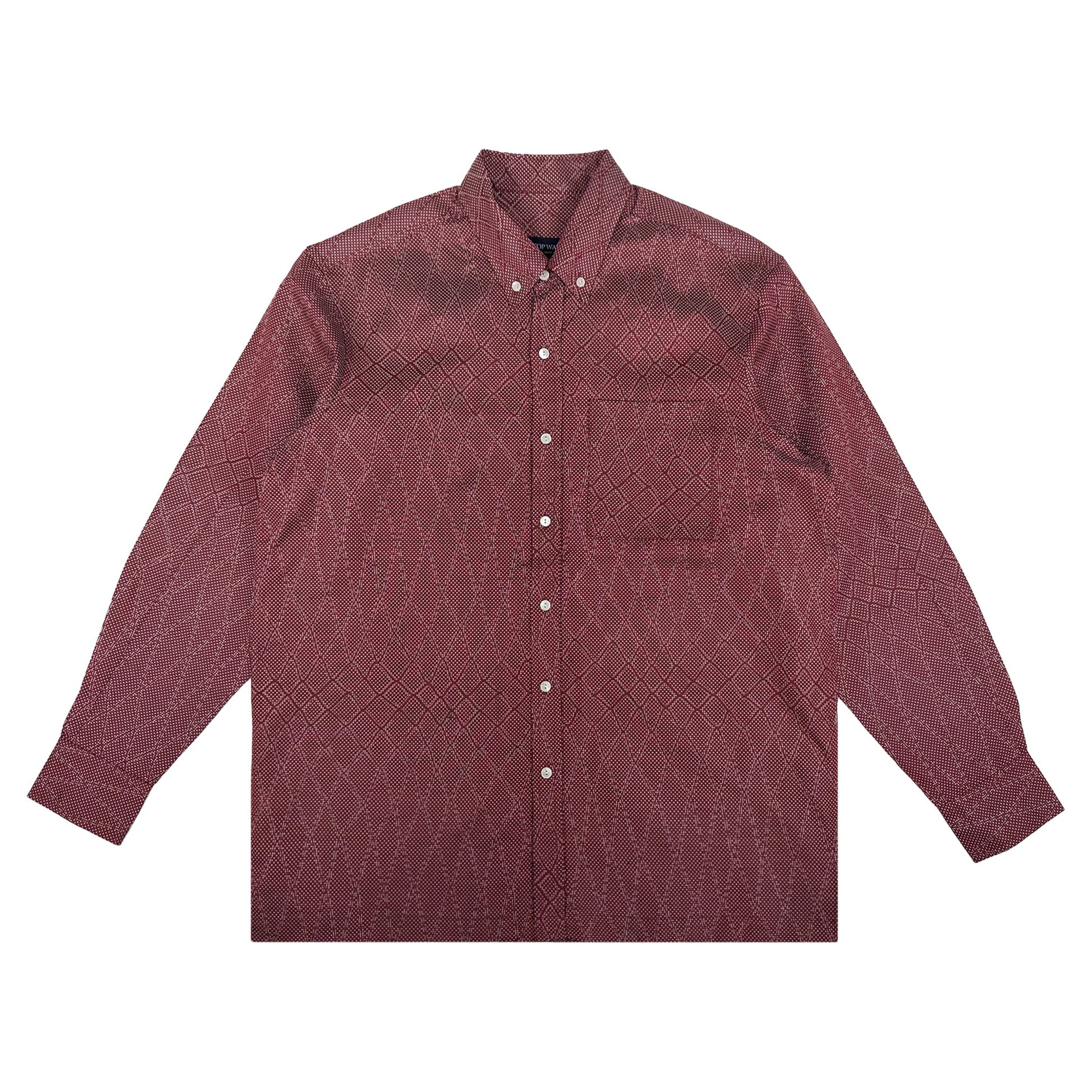 着物長袖シャツ メンズ M LSVN-M40-1