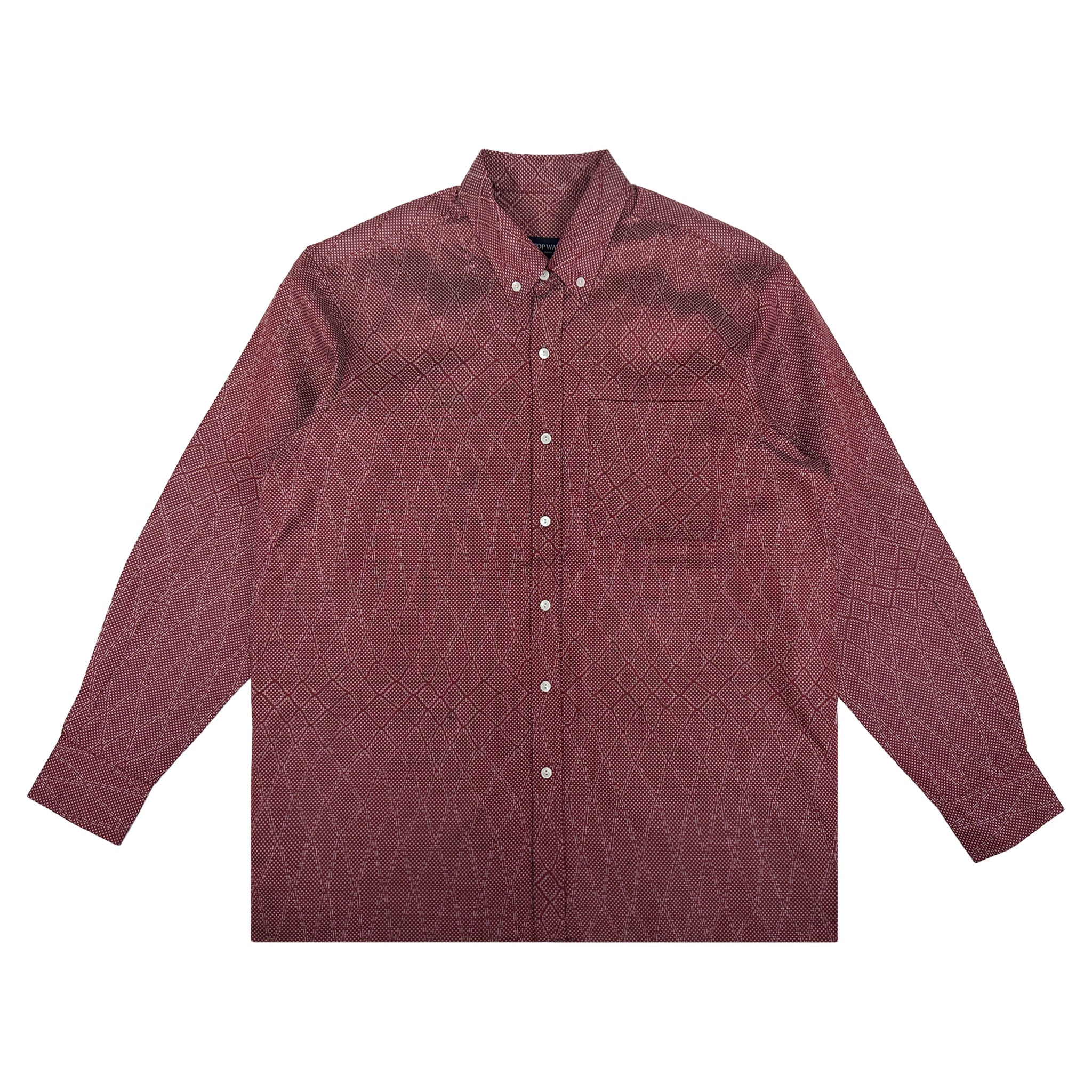 着物長袖シャツ メンズ M LSVN-M40