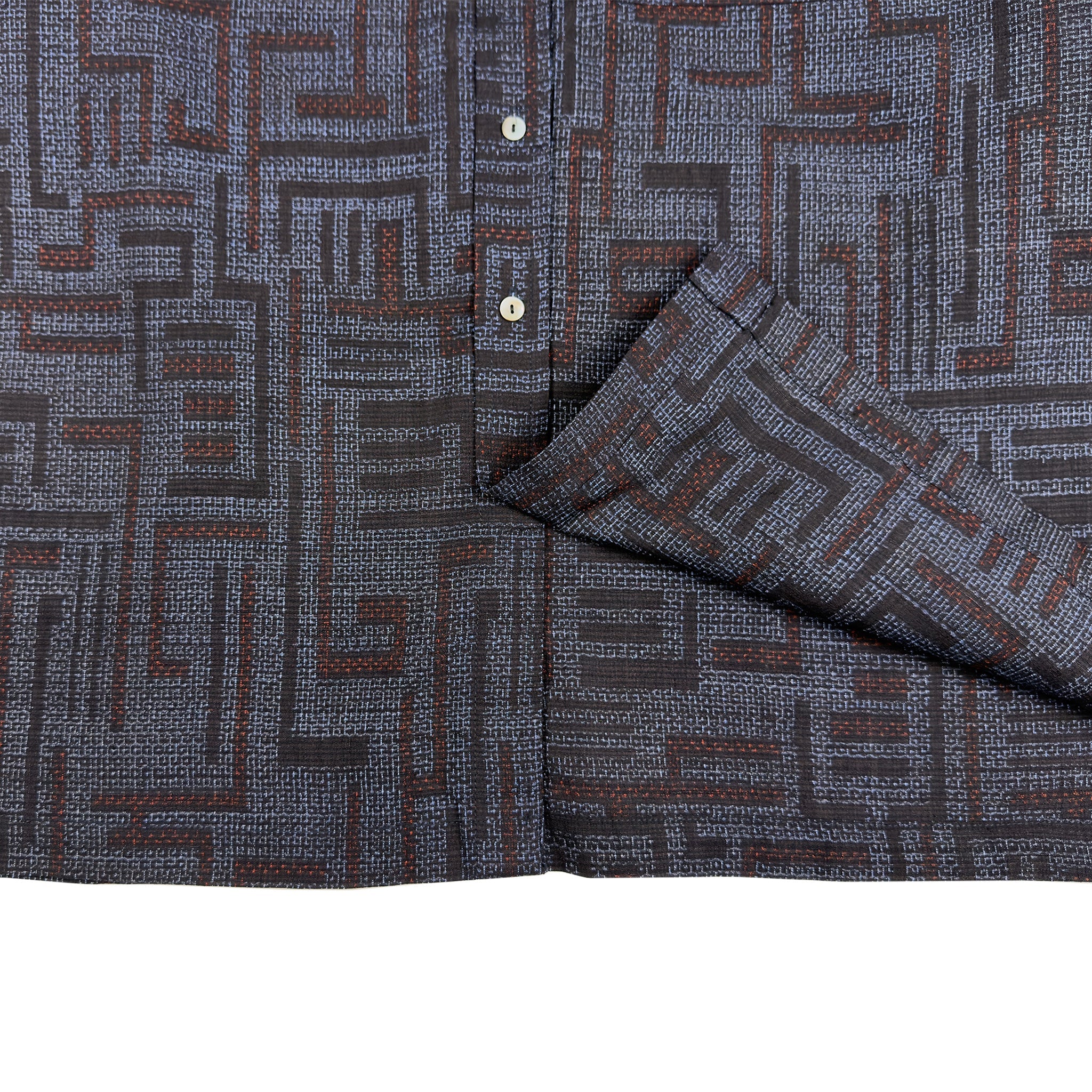 着物長袖シャツ メンズ M LSVN-M48-zoom-5