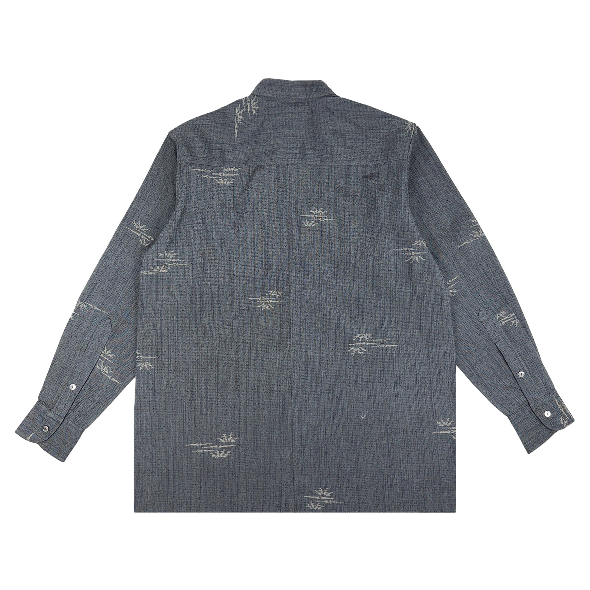 着物長袖シャツ メンズ M LSVN-M49-2