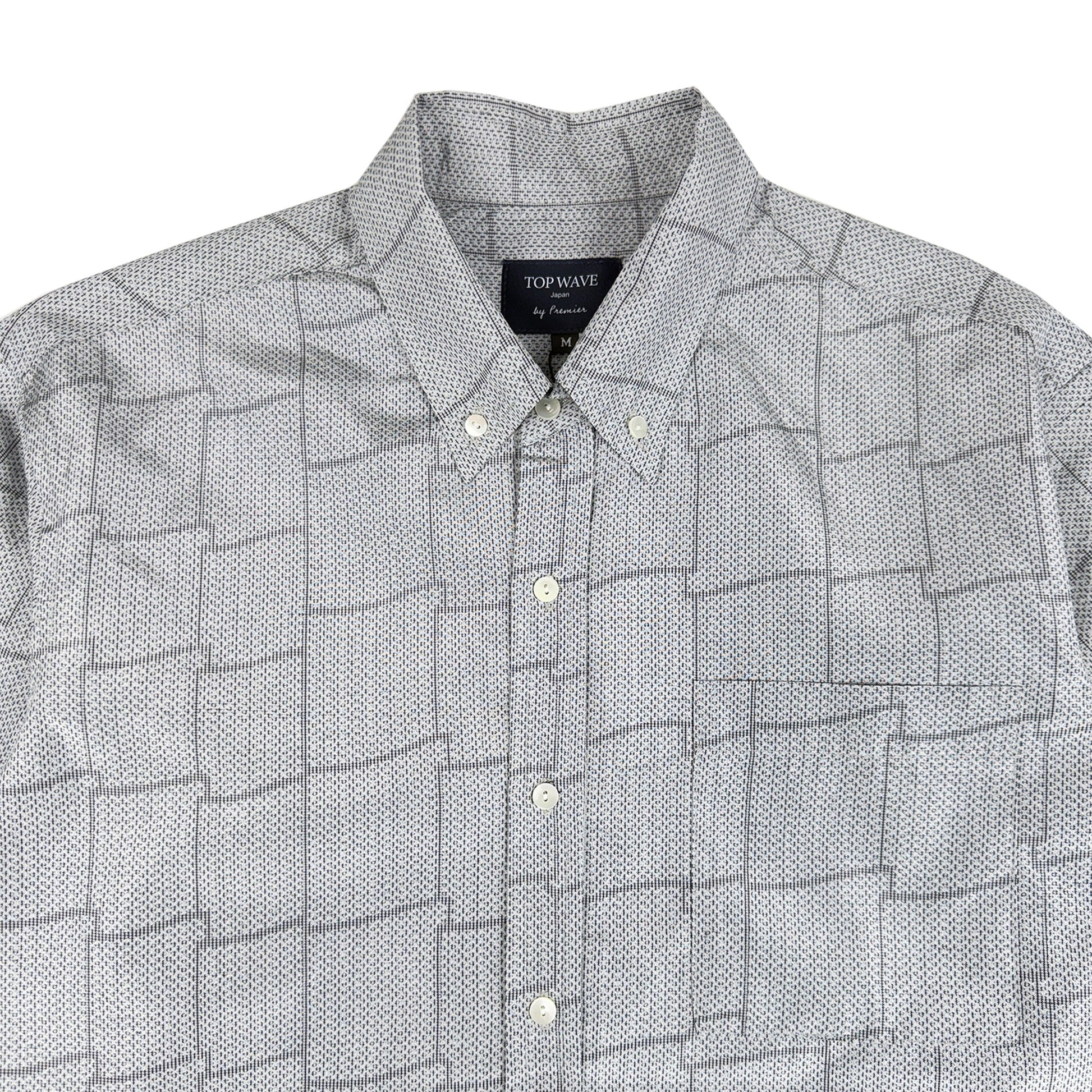 着物長袖シャツ メンズ M LSVN-M52-3