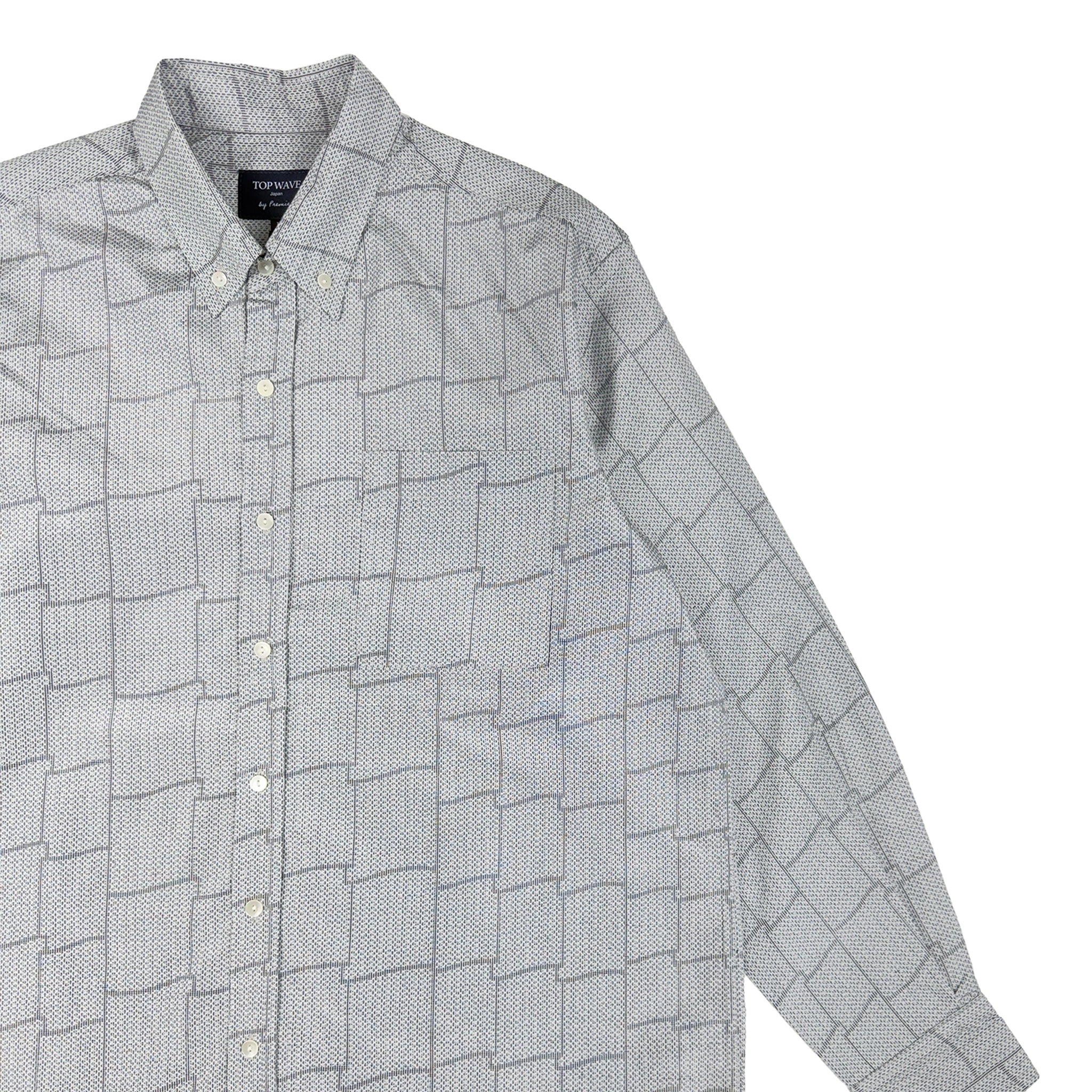 着物長袖シャツ メンズ M LSVN-M52-zoom-4