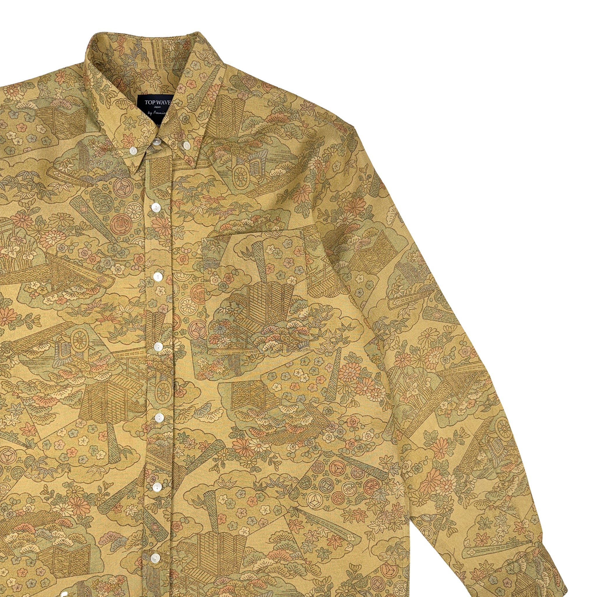 着物長袖シャツ メンズ M LSVN-M55-zoom-4