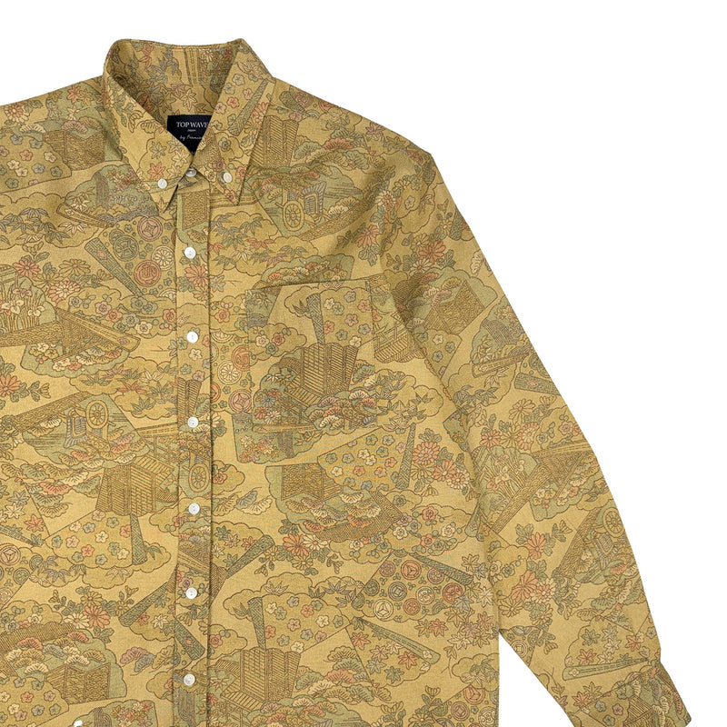 着物長袖シャツ メンズ M LSVN-M55-zoom-