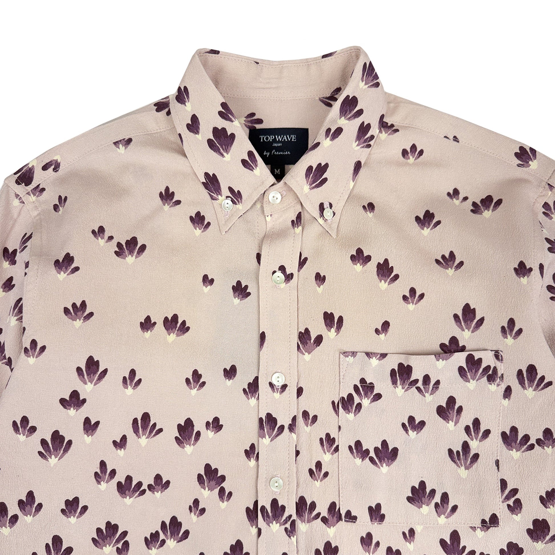 着物長袖シャツ メンズ M LSVN-M60-3