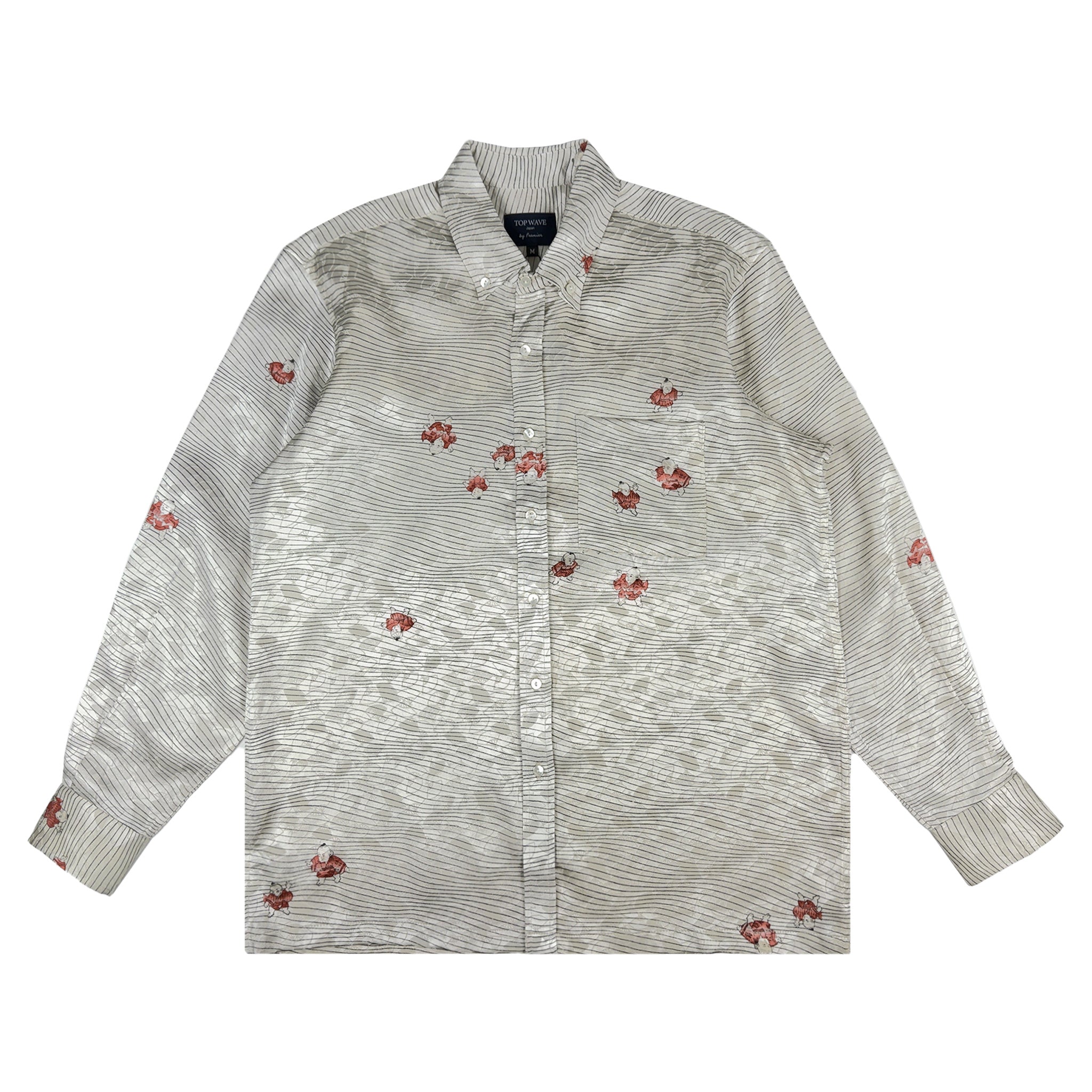 Camisa de manga larga Kimono, talla M [LSVN-M73]-zoom-1