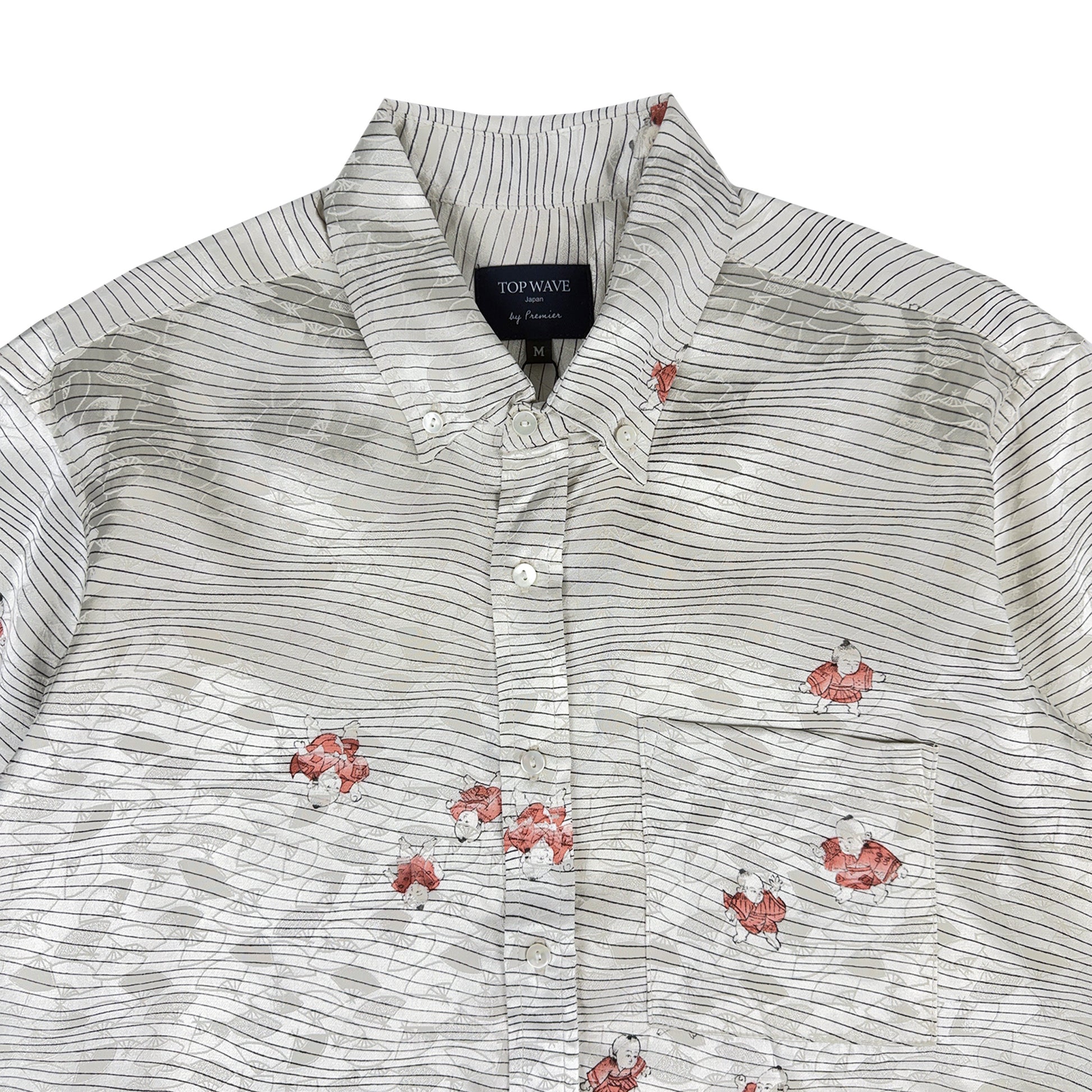 Camisa de manga larga Kimono, talla M [LSVN-M73]-3