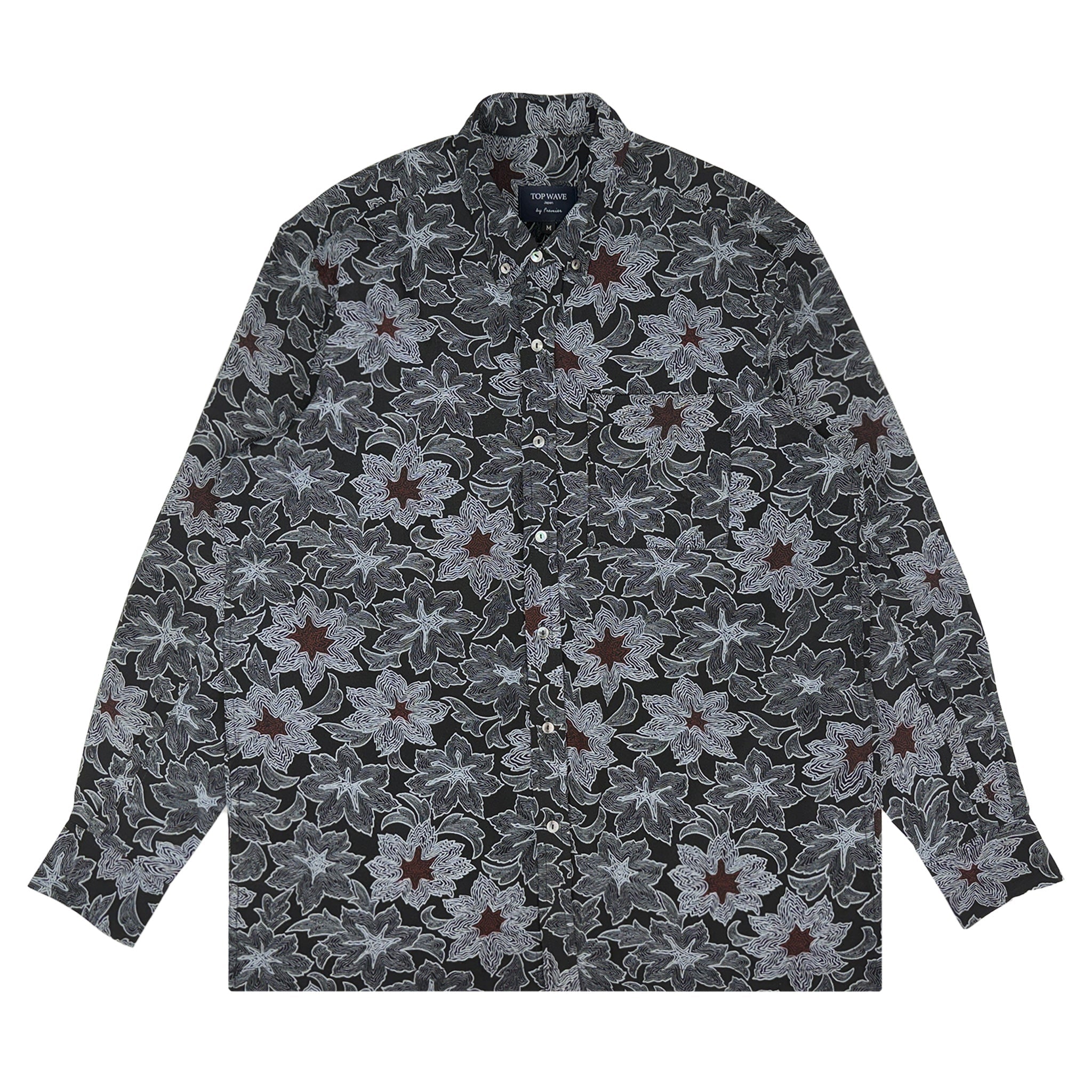 着物長袖シャツ メンズ M LSVN-M79-zoom-1