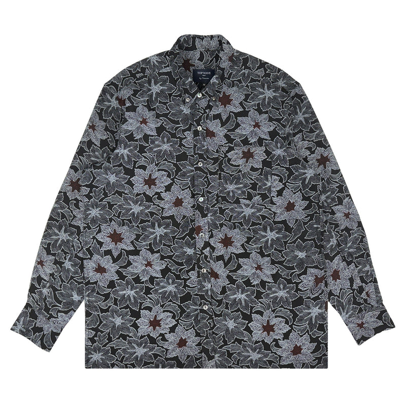 着物長袖シャツ メンズ M LSVN-M79-zoom-