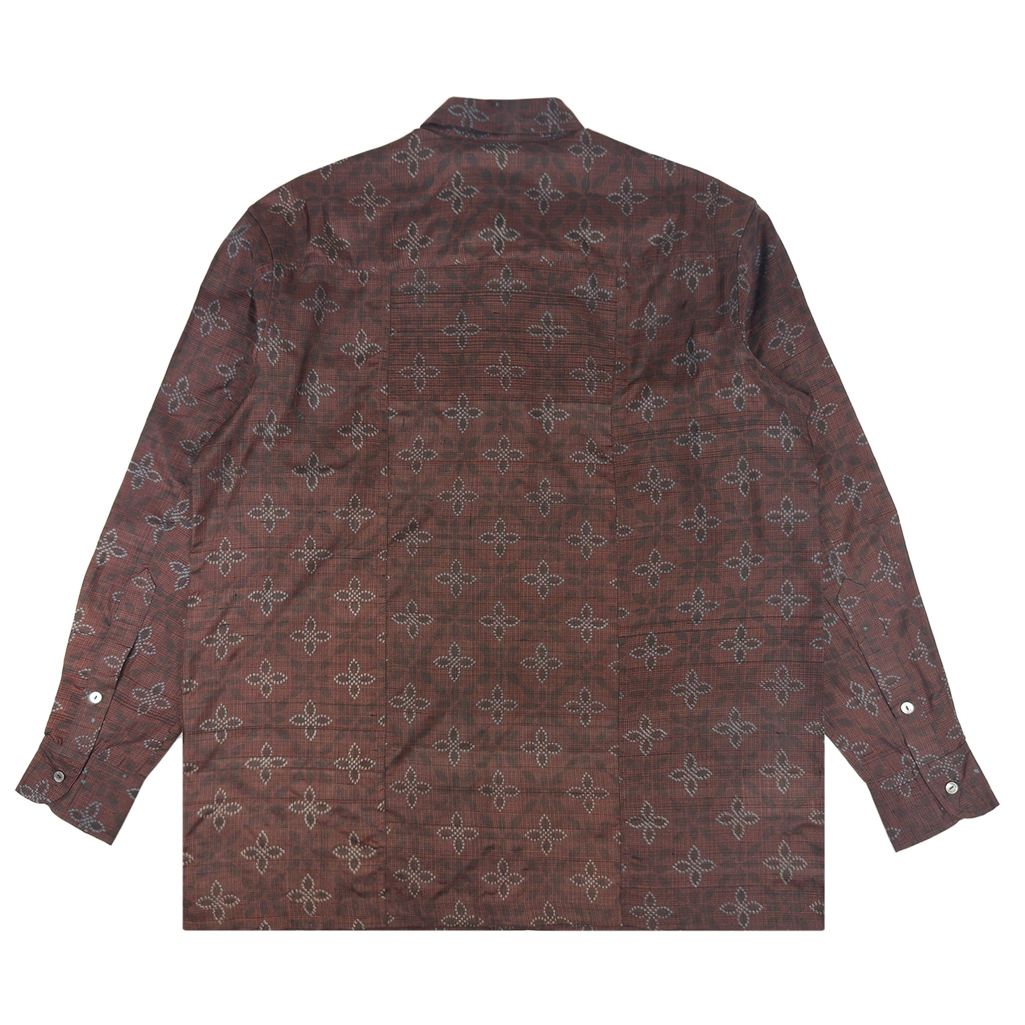 着物長袖シャツ メンズ M LSVN-M82-zoom-2