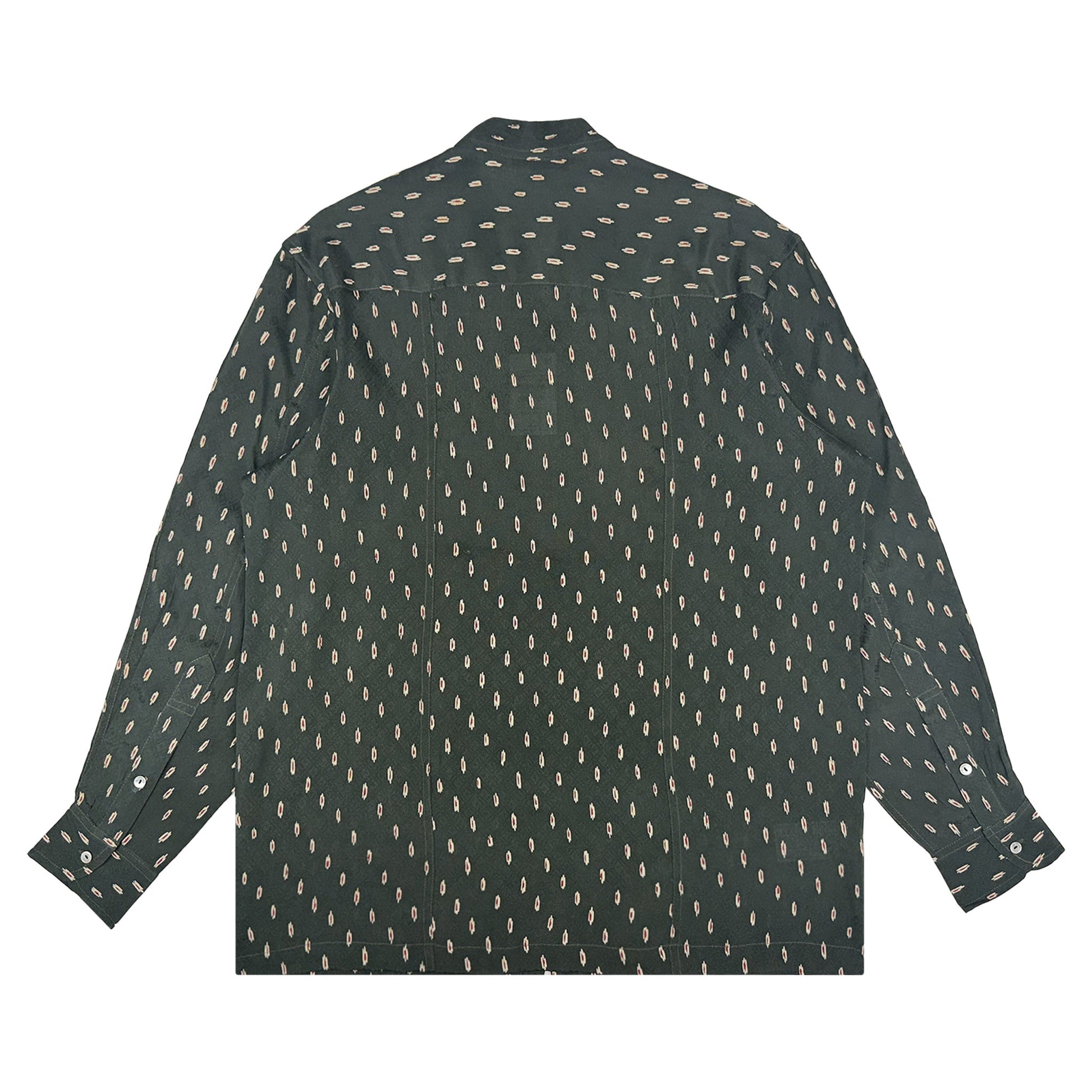 着物長袖シャツ メンズ M LSVN-M83-2