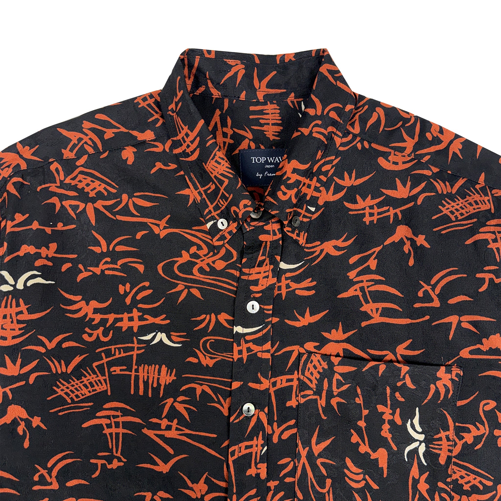 着物長袖シャツ メンズ M LSVN-M85-zoom-3