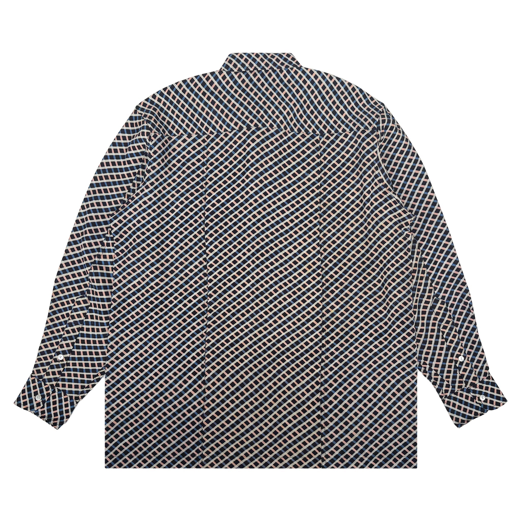 着物長袖シャツ メンズ M LSVN-M87-zoom-2