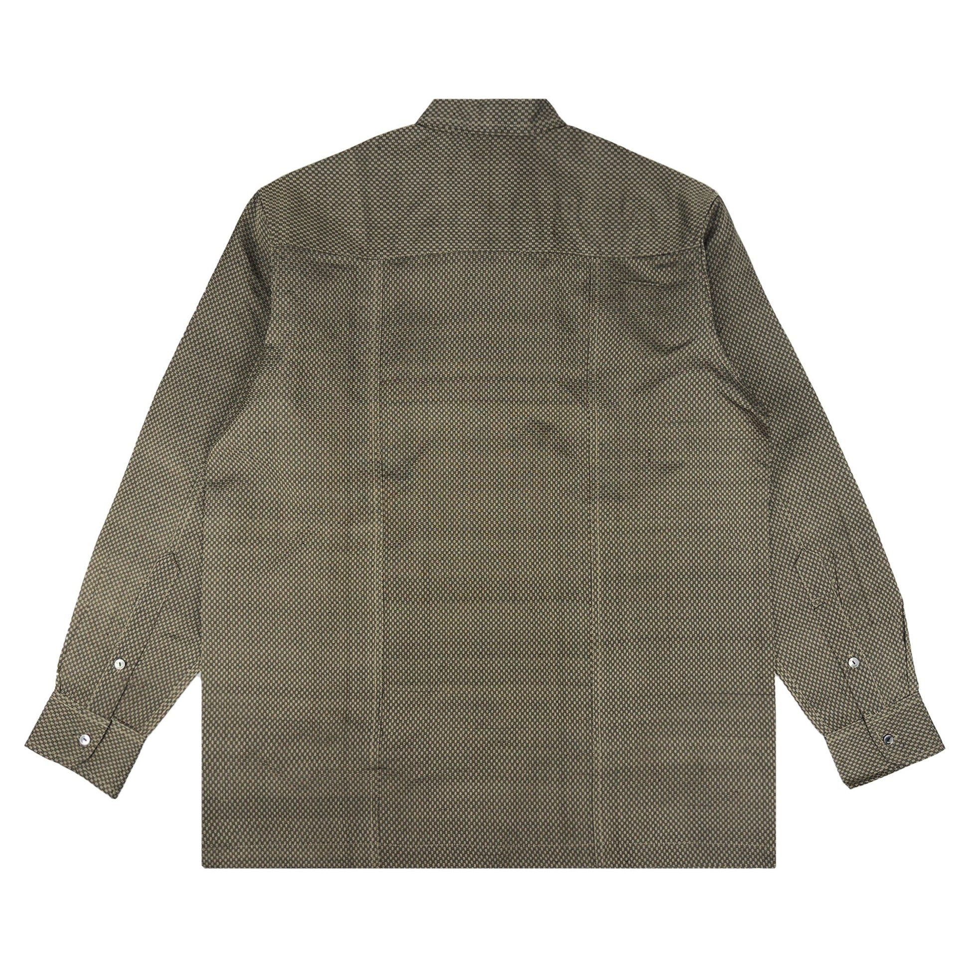 着物長袖シャツ メンズ M LSVN-M89-2