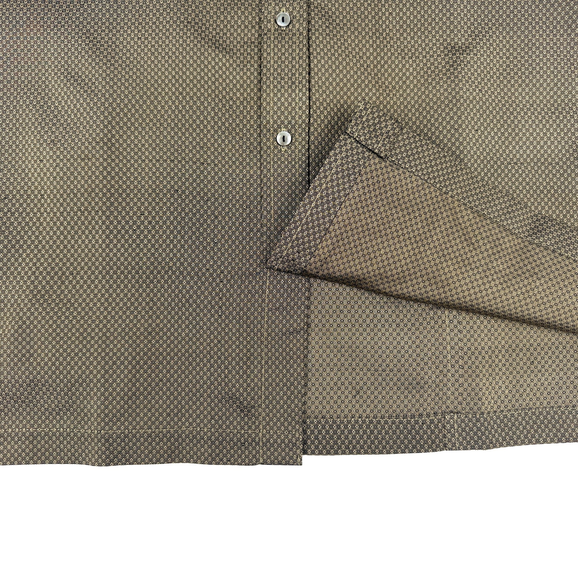 着物長袖シャツ メンズ M LSVN-M89-5