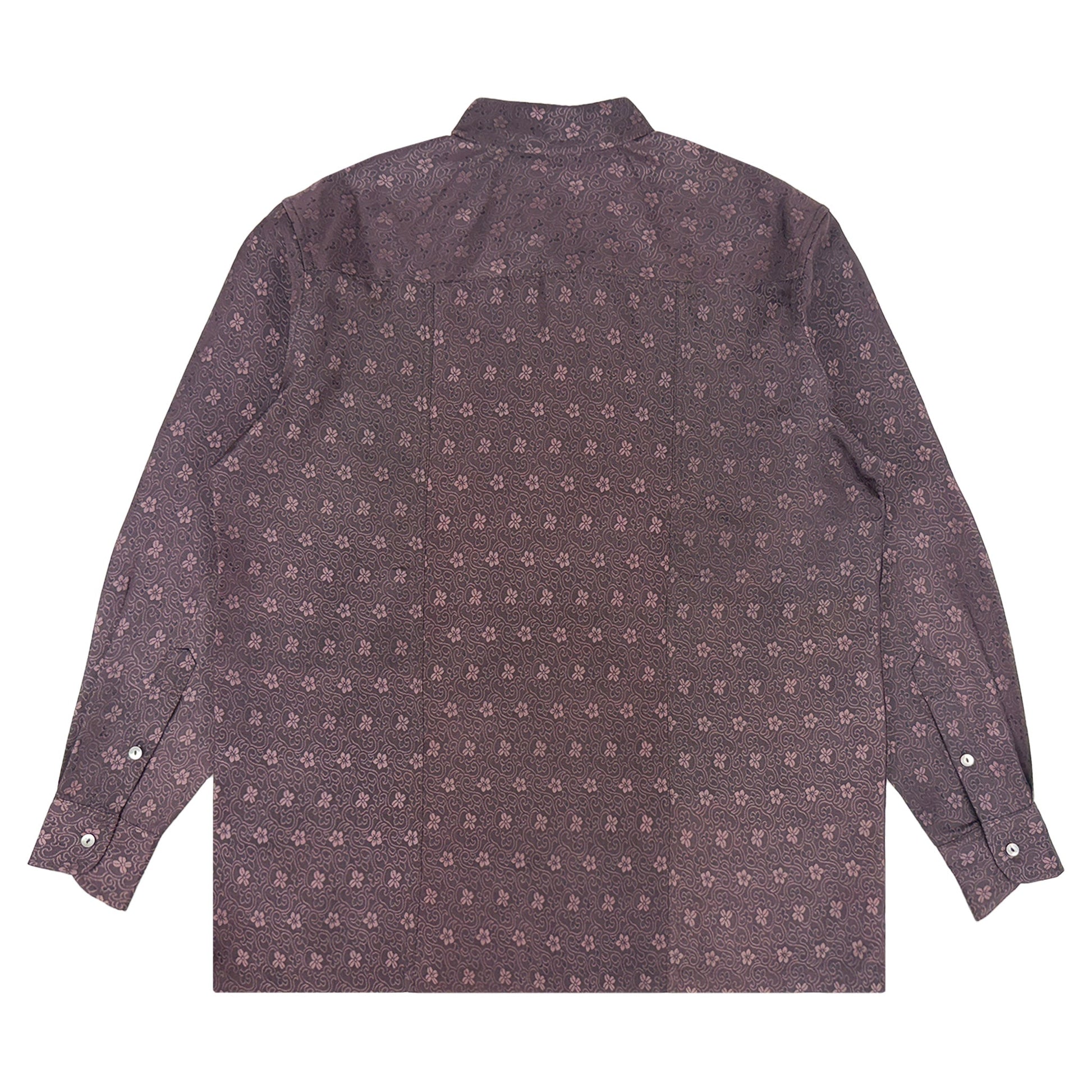 着物長袖シャツ メンズ M LSVN-M90-2