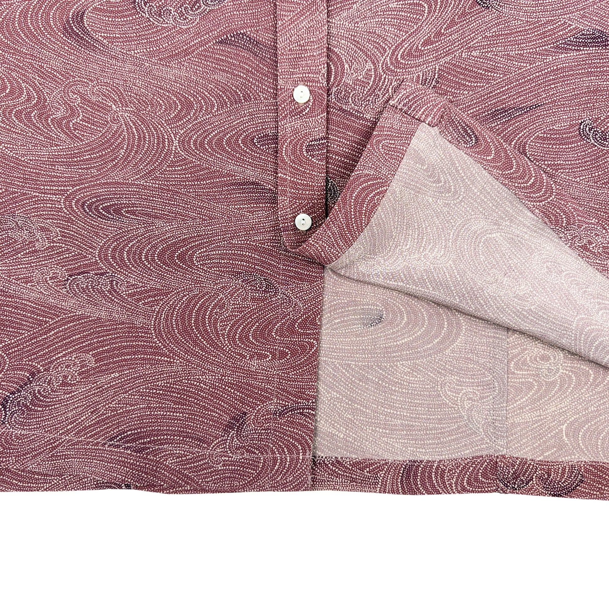 着物長袖シャツ メンズ M LSVN-M91-5