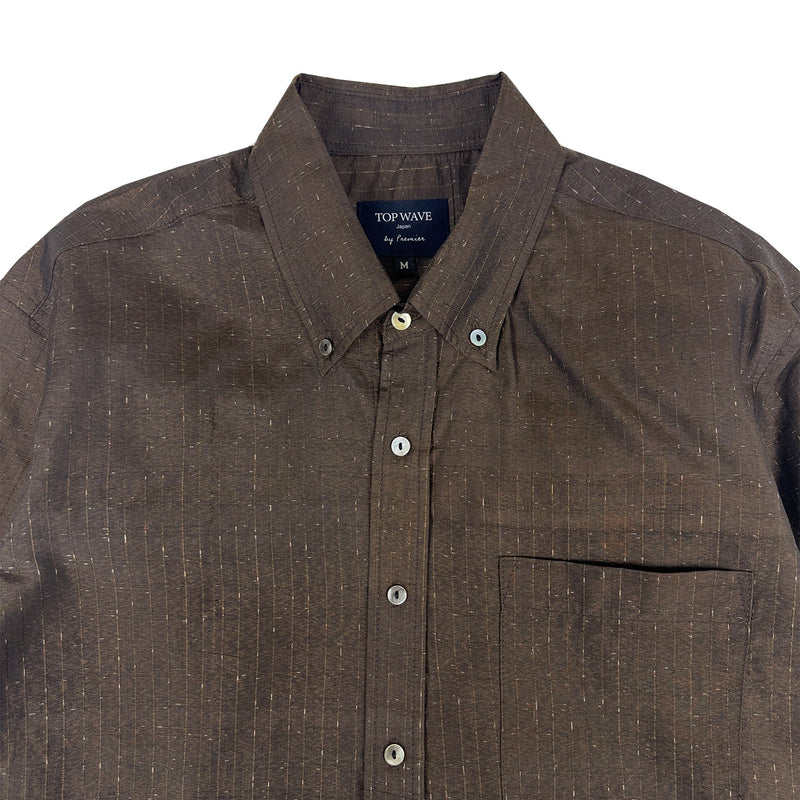 着物長袖シャツ メンズ M LSVN-M94-zoom-