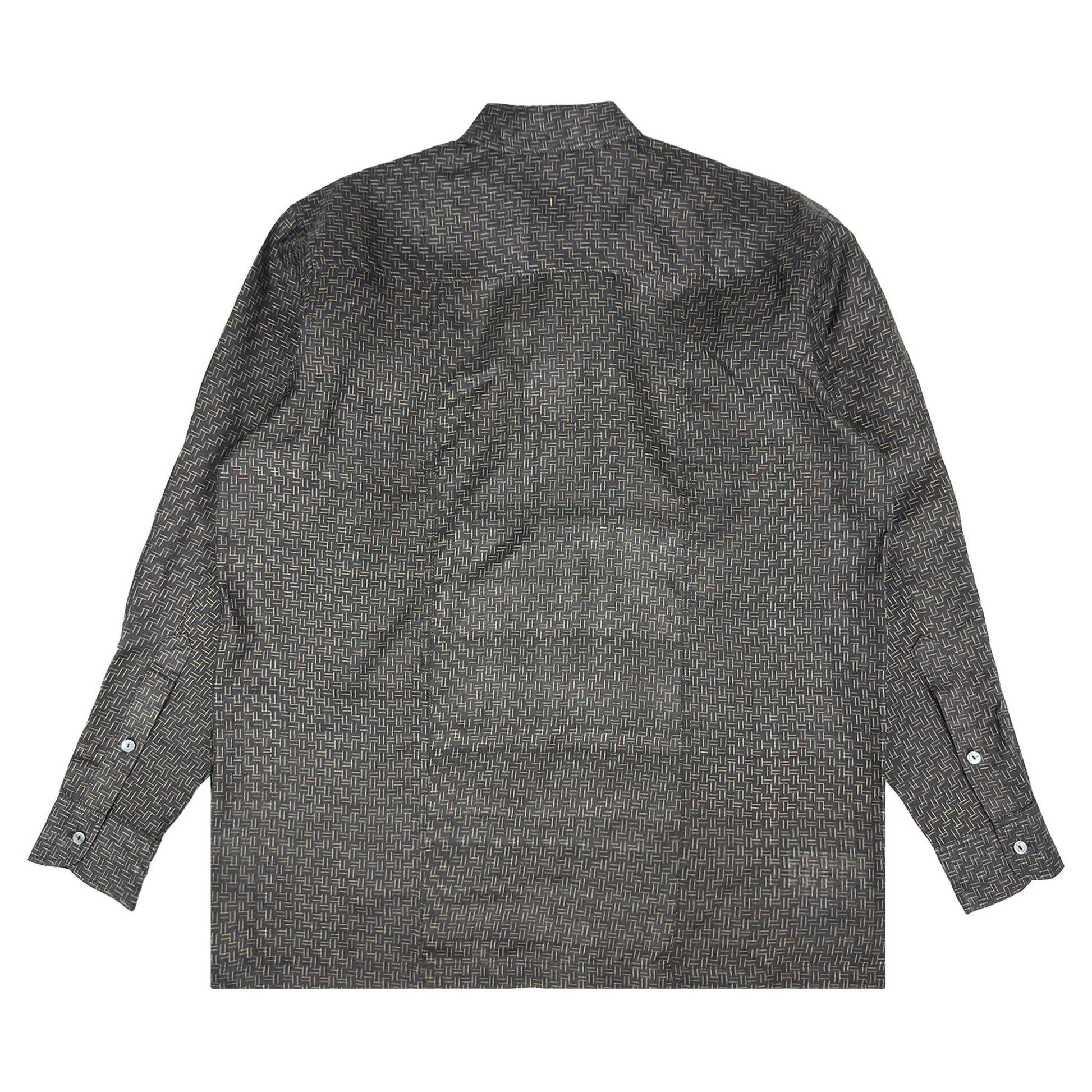 着物長袖シャツ メンズ M LSVN-M95-2