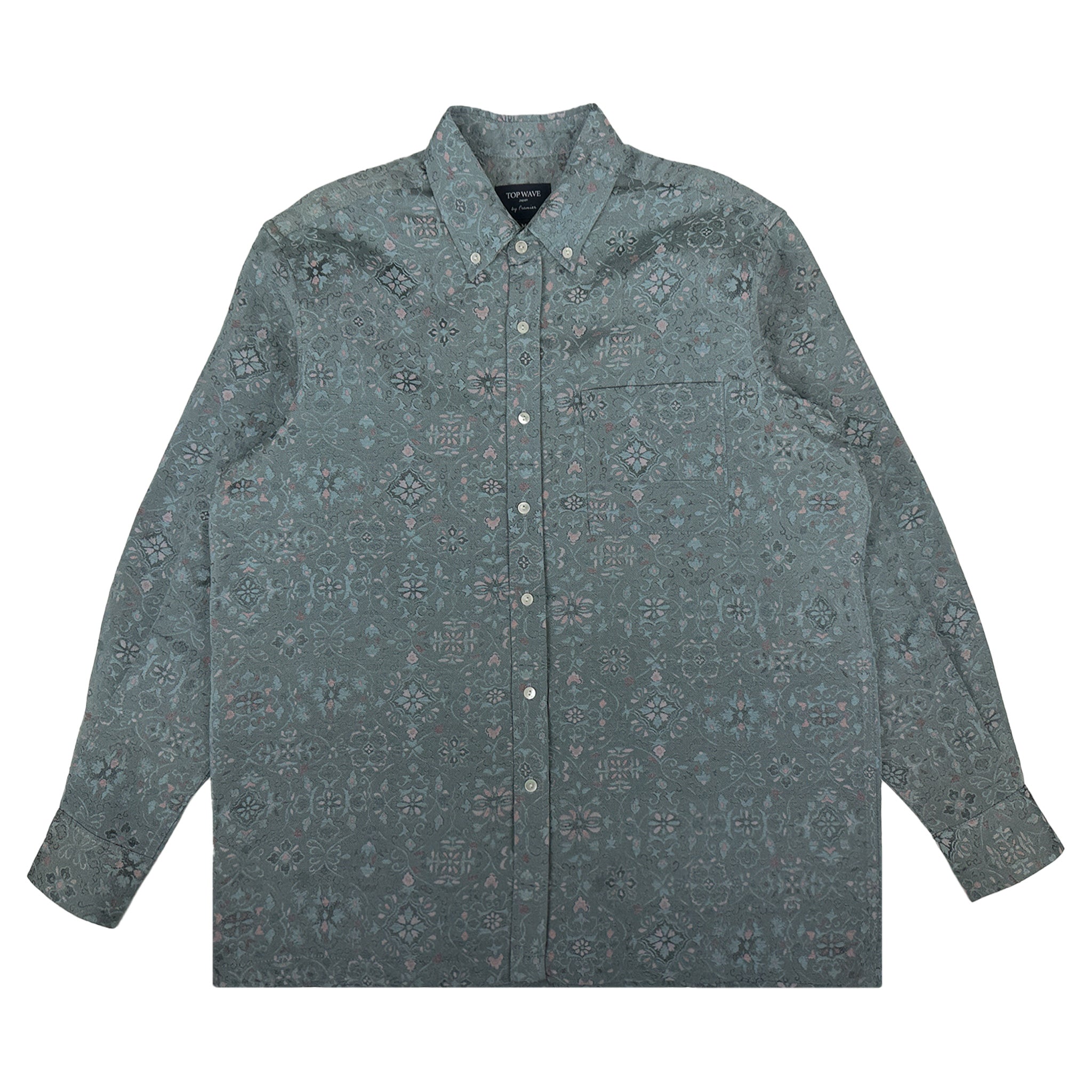 着物長袖シャツ メンズ M LSVN-M97-zoom-1