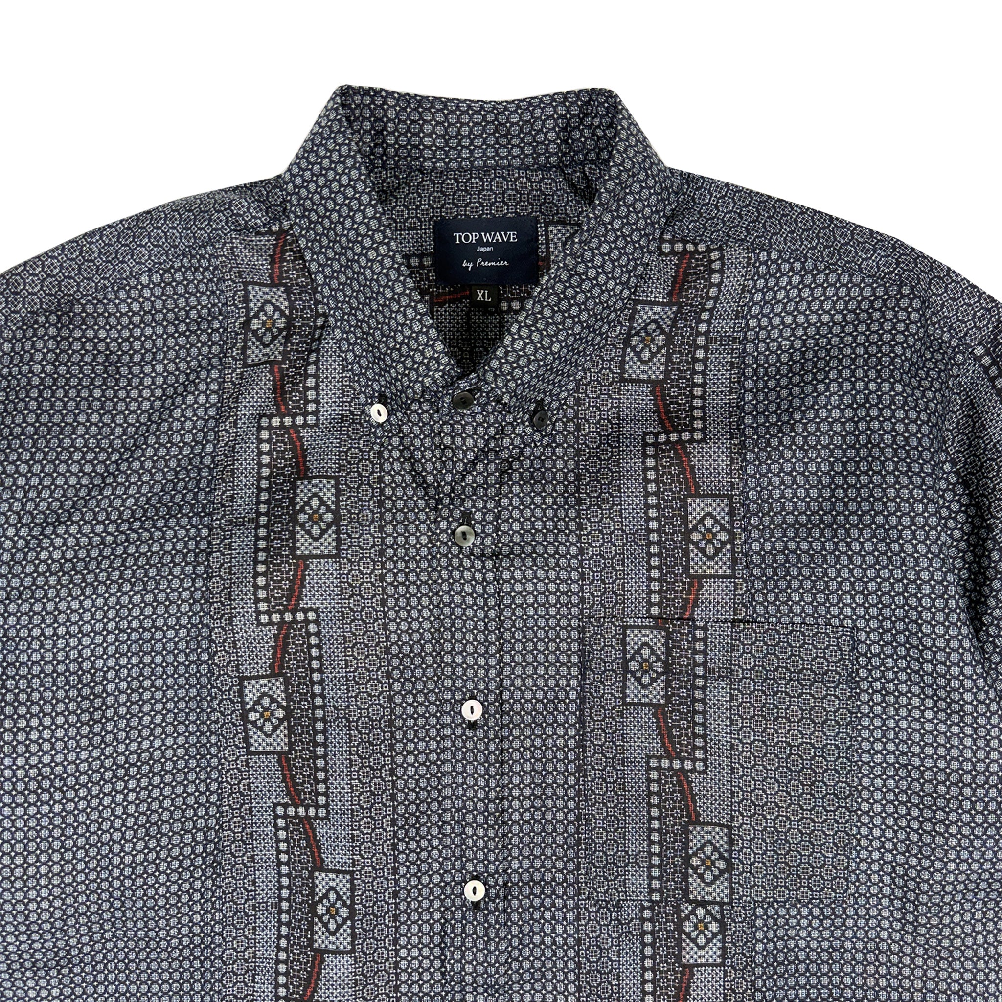 着物長袖シャツ メンズ XL LSVN-XL01-zoom-3