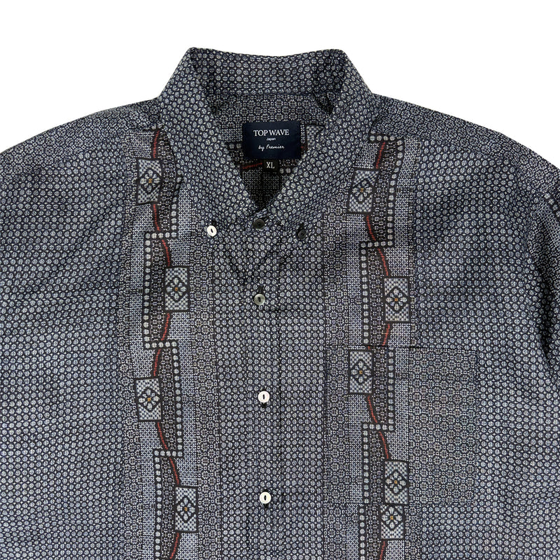 着物長袖シャツ メンズ XL LSVN-XL01-zoom-