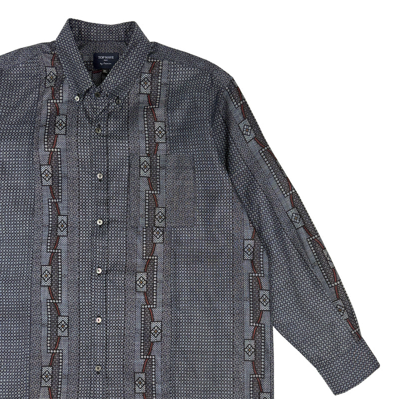 着物長袖シャツ メンズ XL LSVN-XL01-zoom-