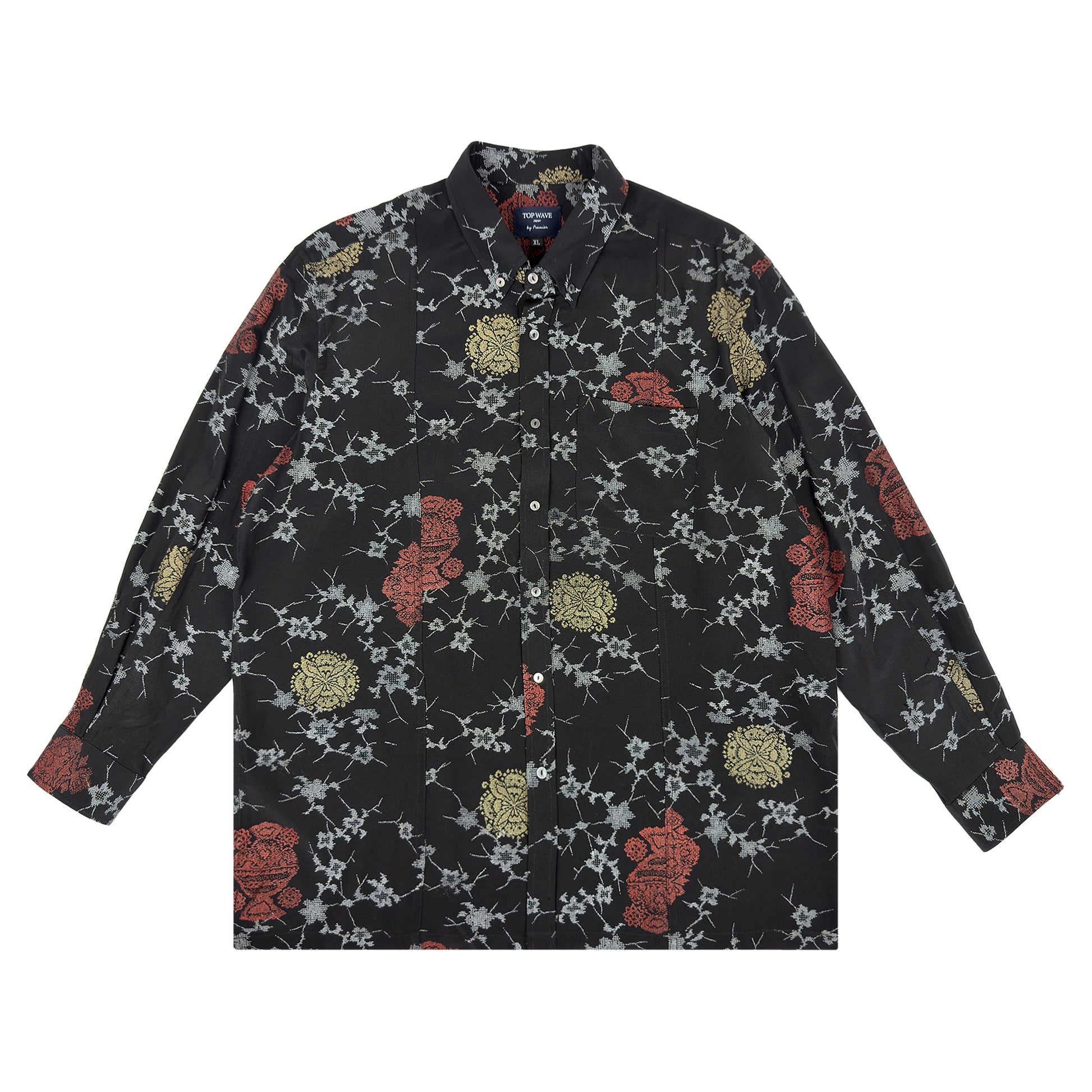 着物長袖シャツ メンズ XL LSVN-XL02-1