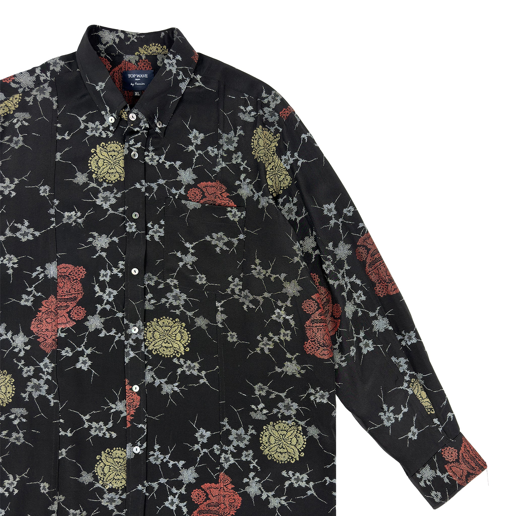 着物長袖シャツ メンズ XL LSVN-XL02-zoom-4