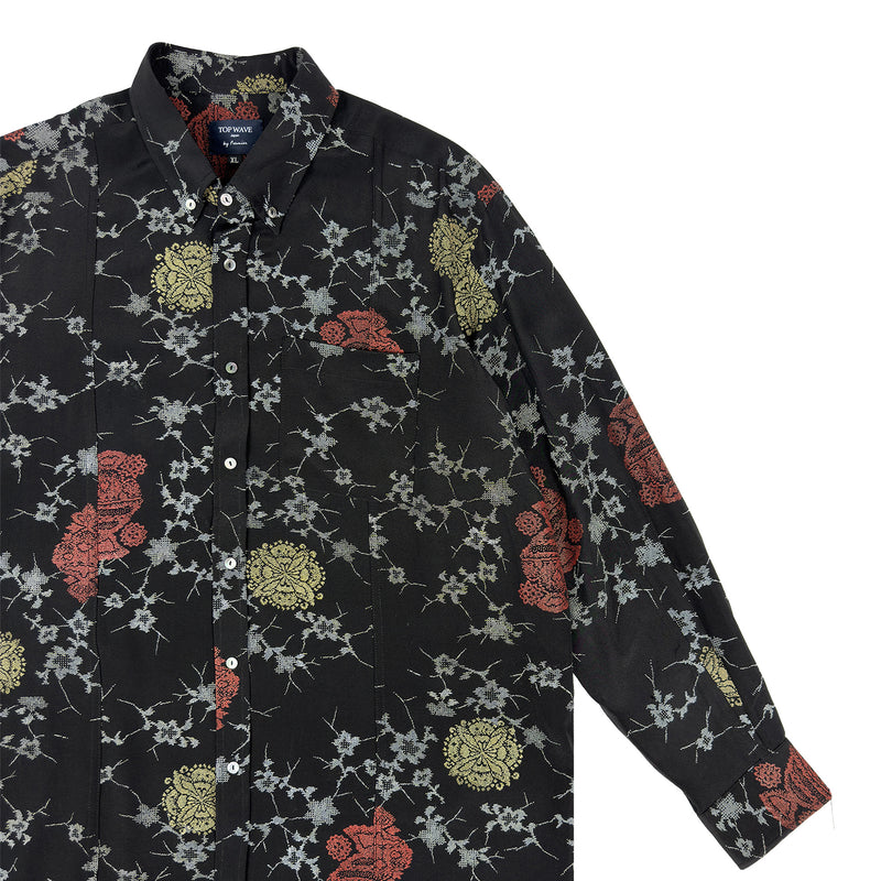 着物長袖シャツ メンズ XL LSVN-XL02-zoom-