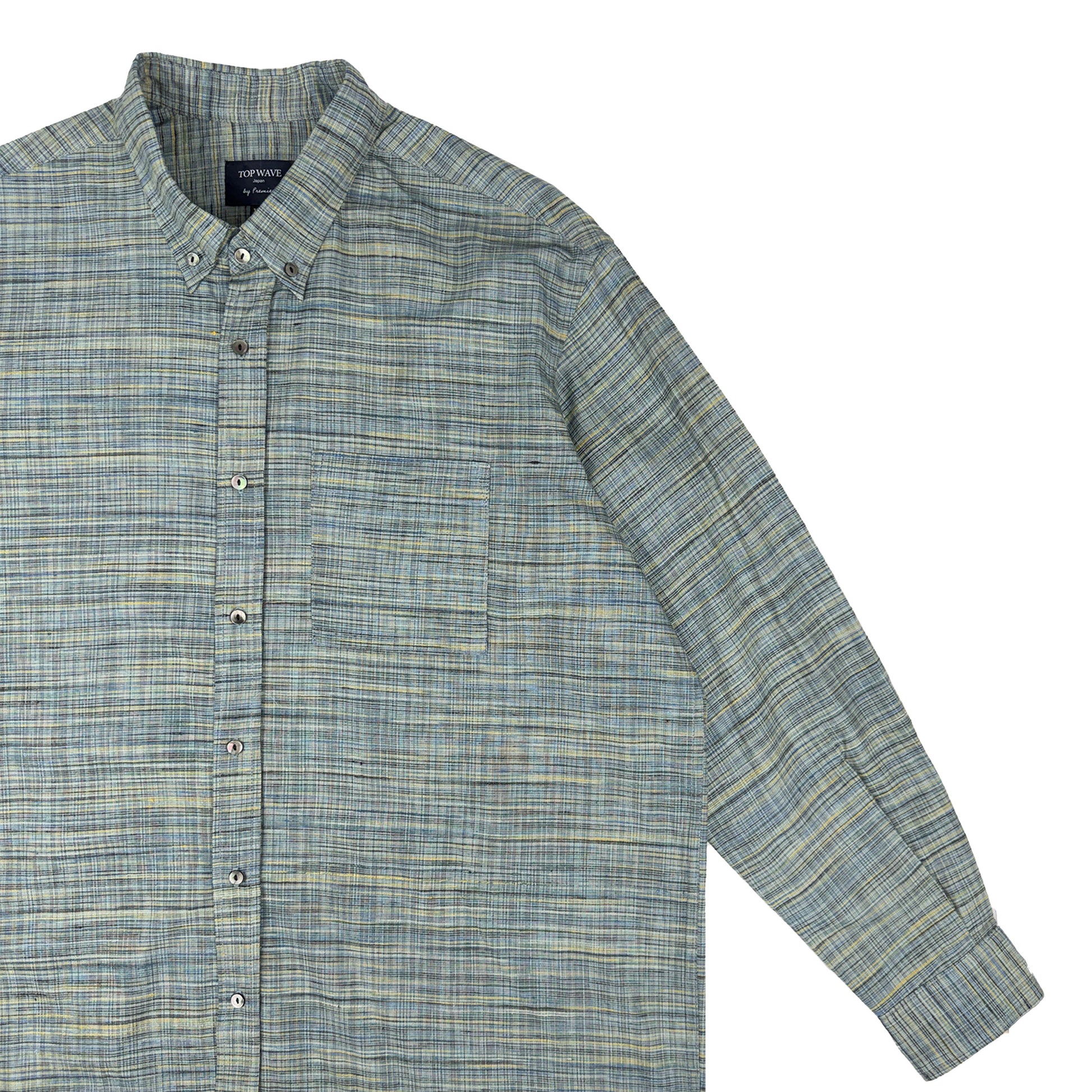 着物長袖シャツ メンズ XL LSVN-XL03-4