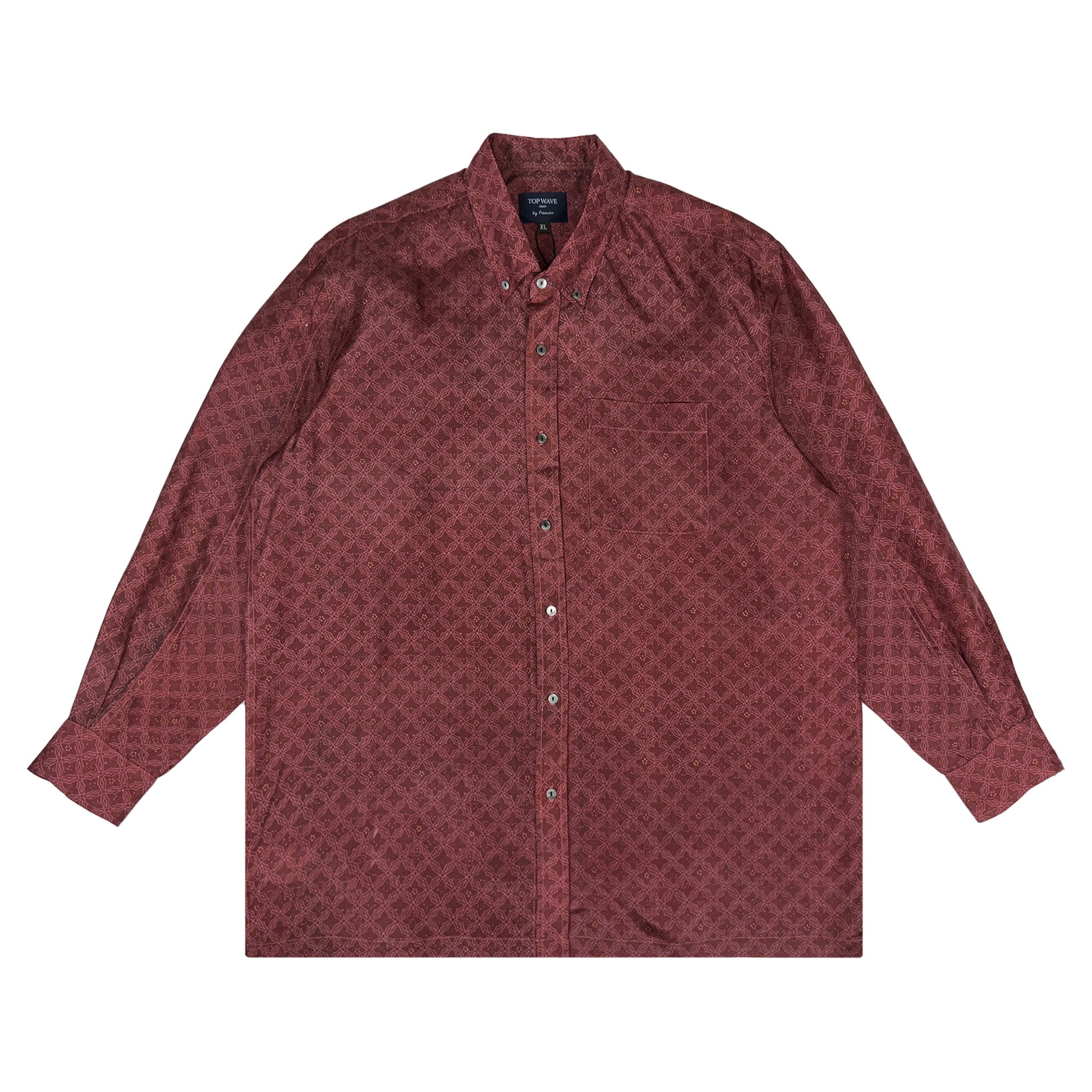 着物長袖シャツ メンズ XL LSVN-XL04-1