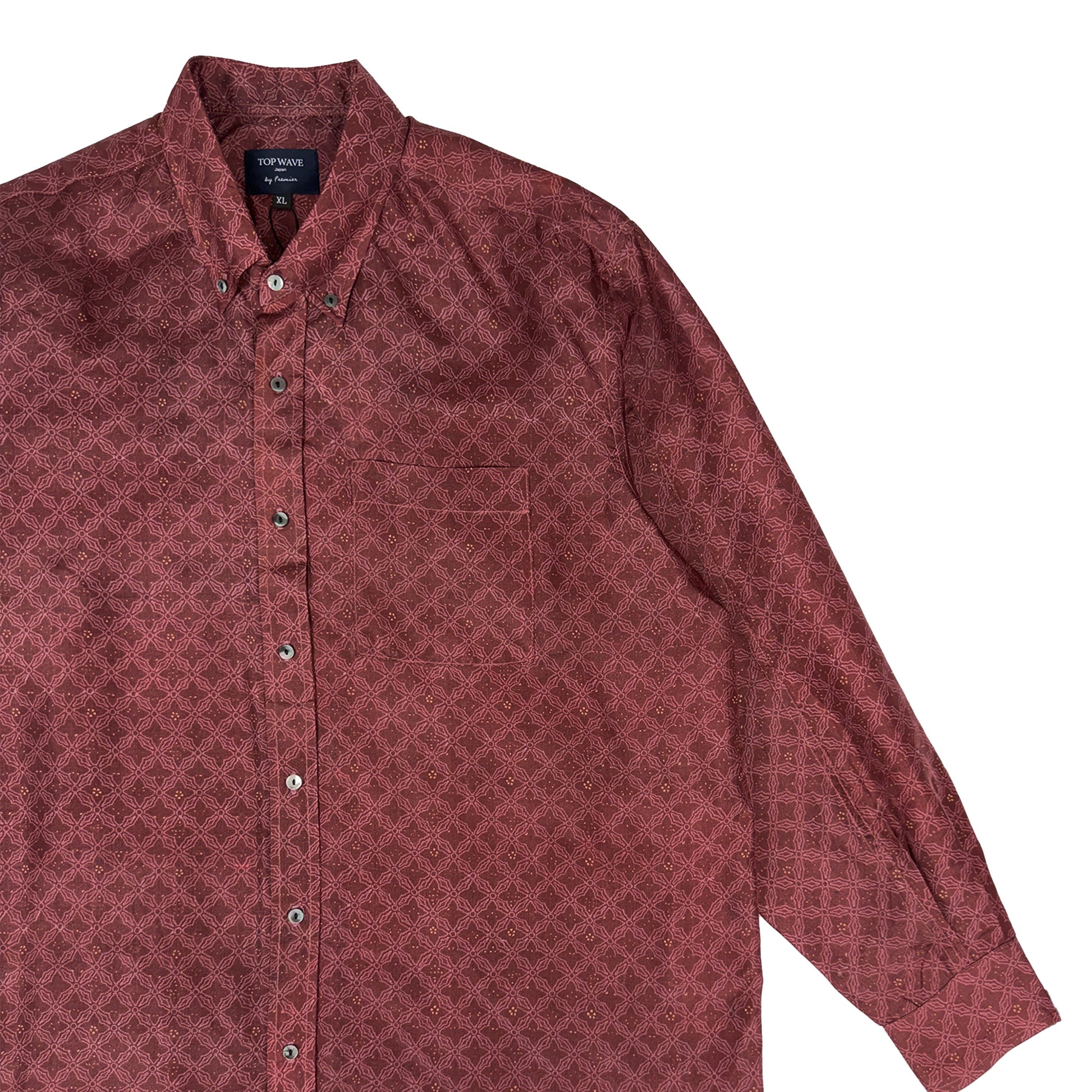 着物長袖シャツ メンズ XL LSVN-XL04-4