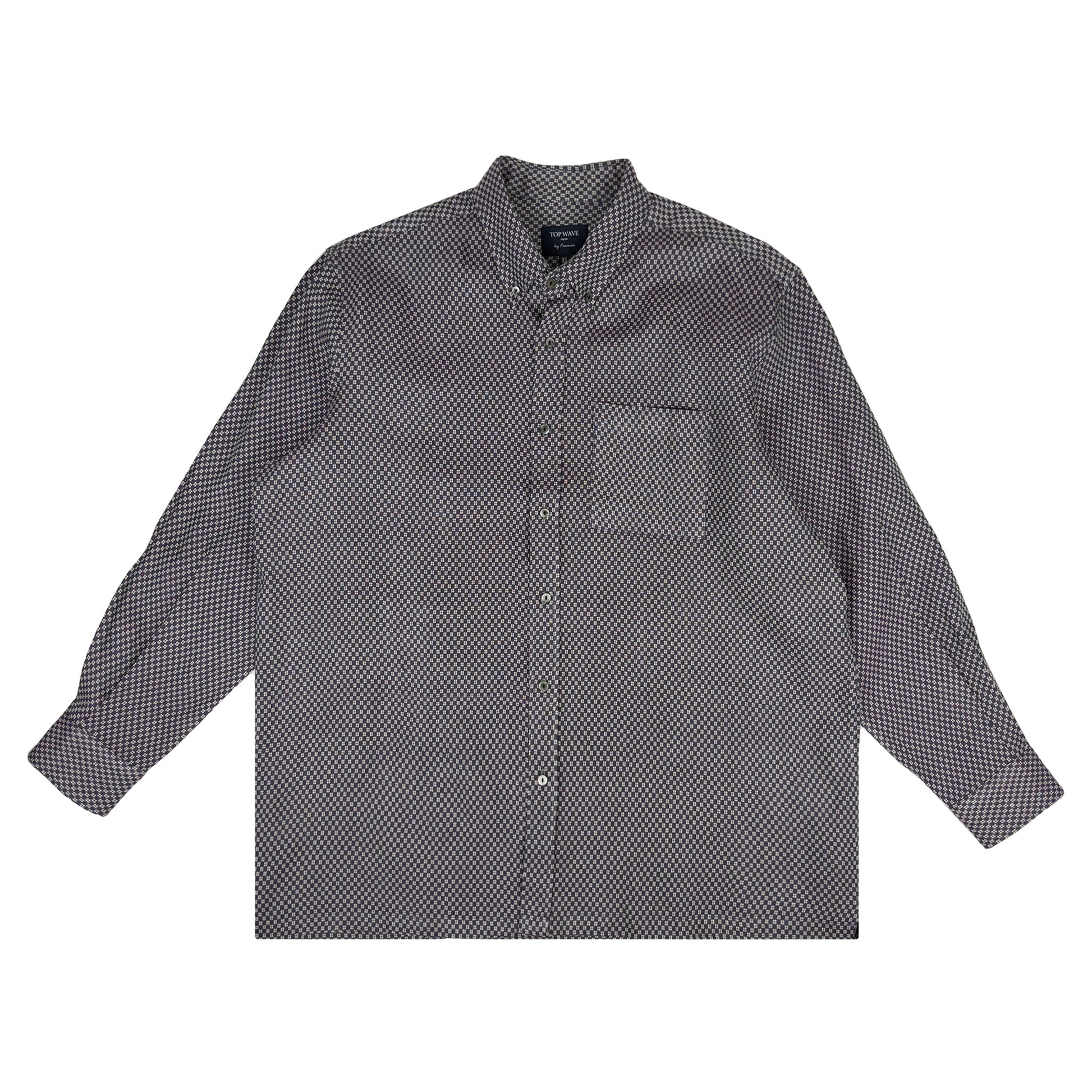 着物長袖シャツ メンズ XL LSVN-XL05-1