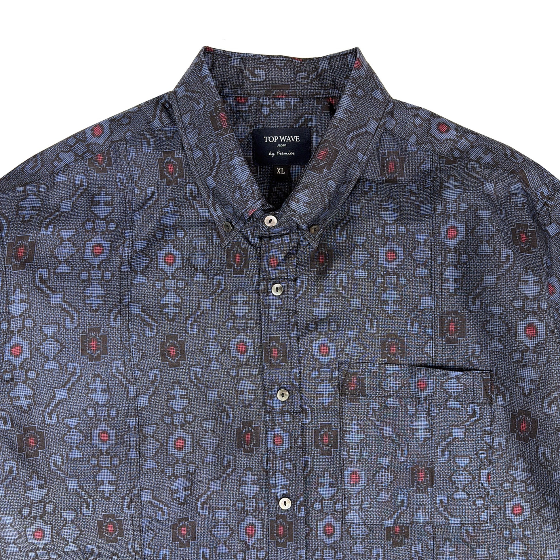 着物長袖シャツ メンズ XL LSVN-XL07-3