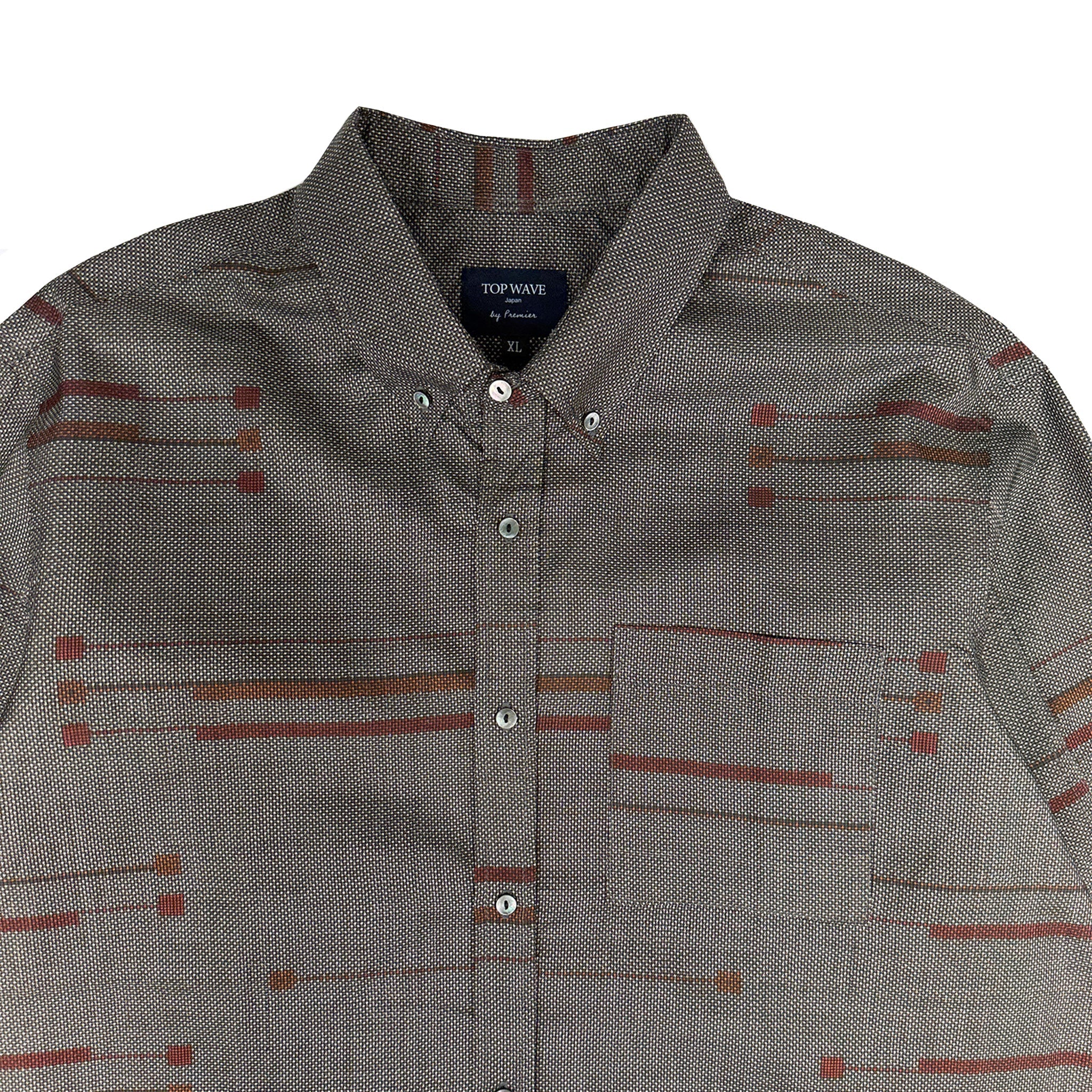 着物長袖シャツ メンズ XL LSVN-XL08-zoom-3