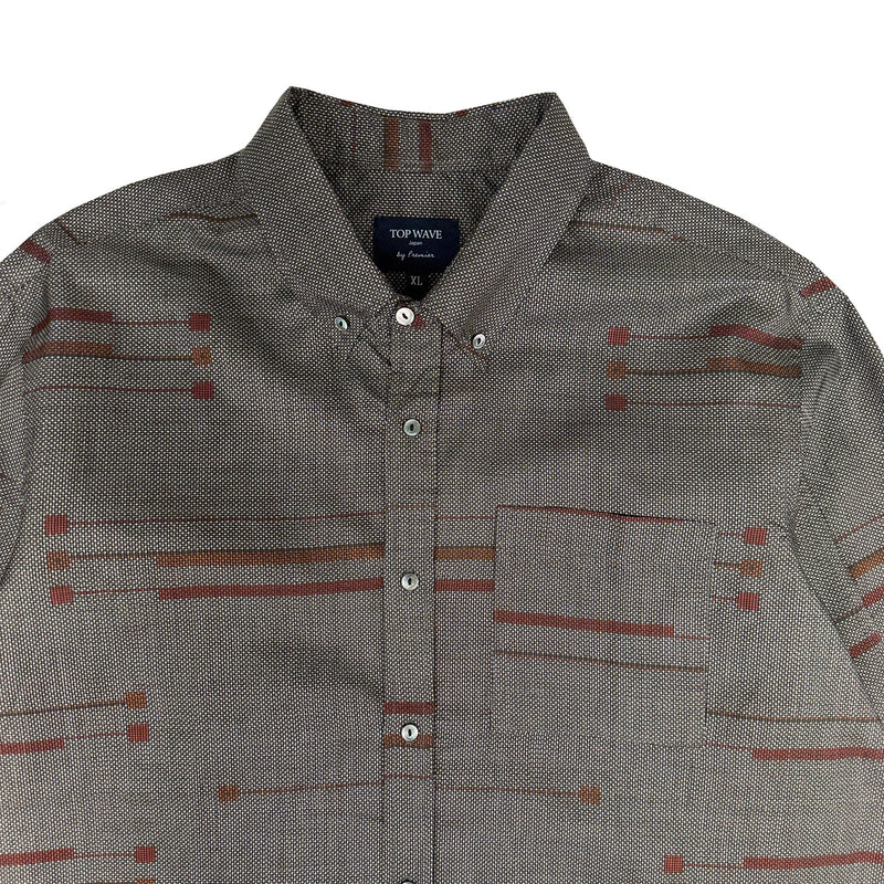 着物長袖シャツ メンズ XL LSVN-XL08-zoom-