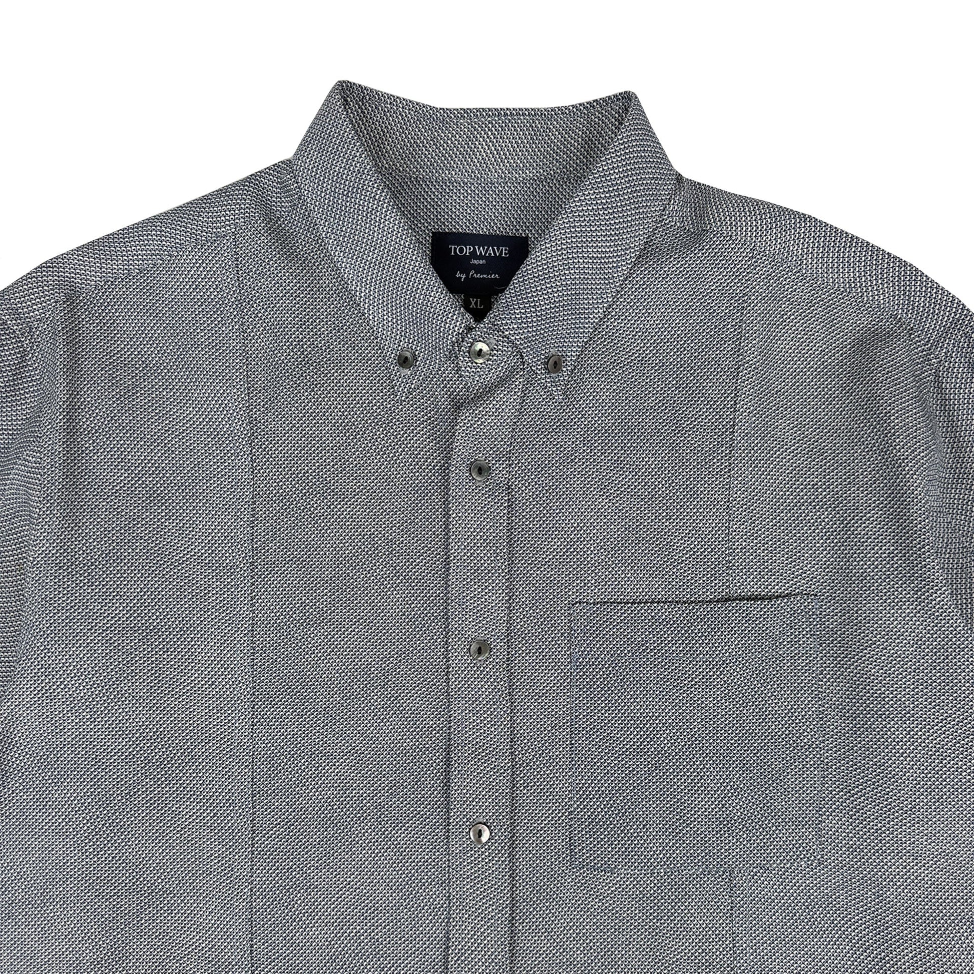 着物長袖シャツ メンズ XL LSVN-XL09-3