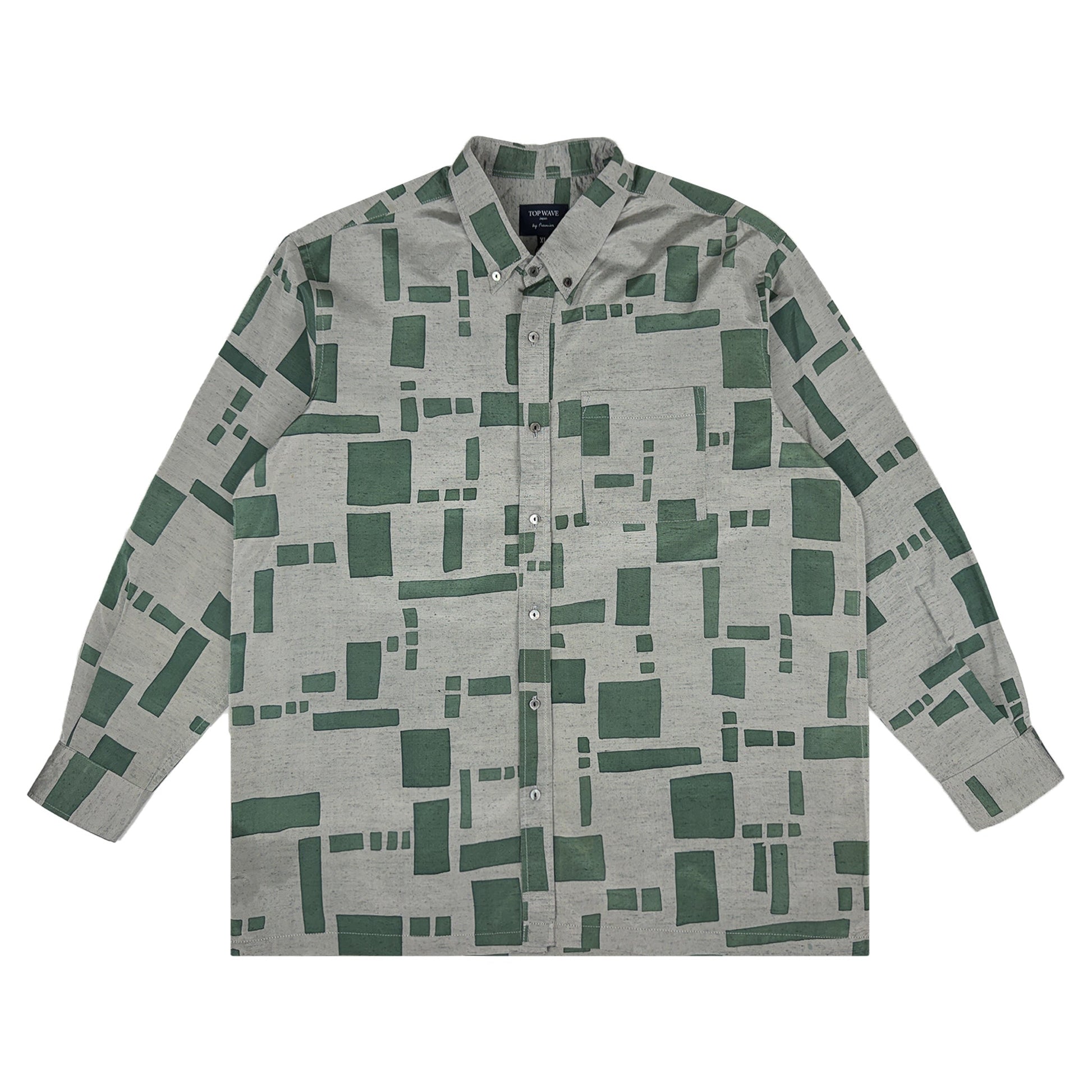 着物長袖シャツ メンズ XL LSVN-XL11-1