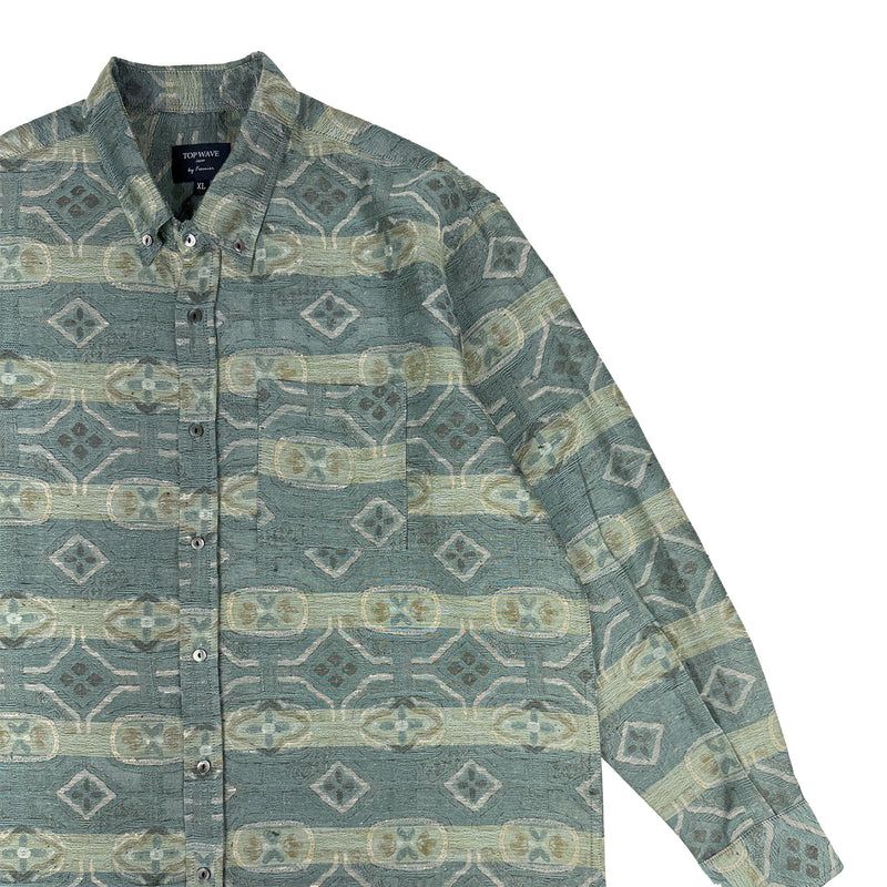 着物長袖シャツ メンズ XL LSVN-XL12-zoom-