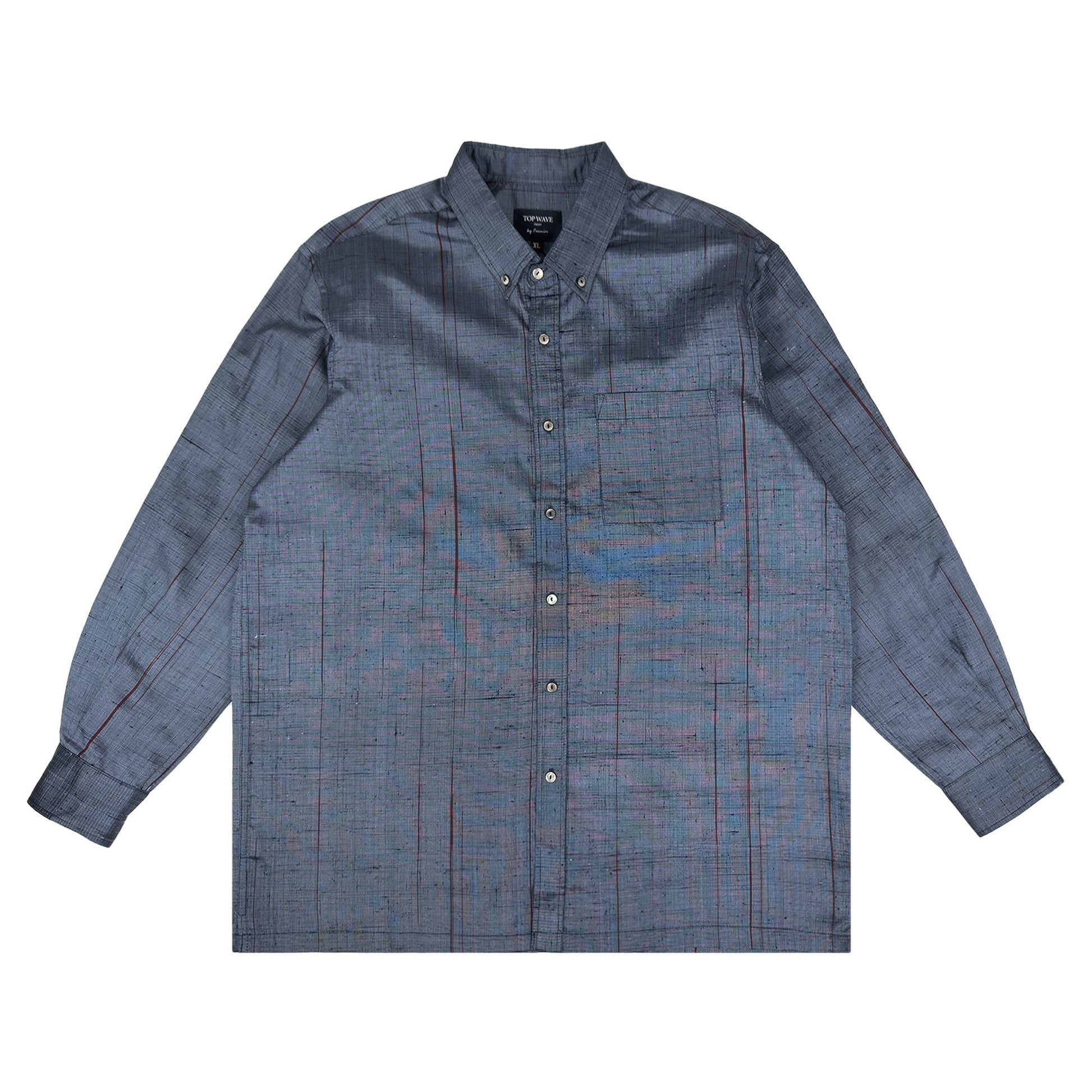 着物長袖シャツ メンズ XL LSVN-XL13-1