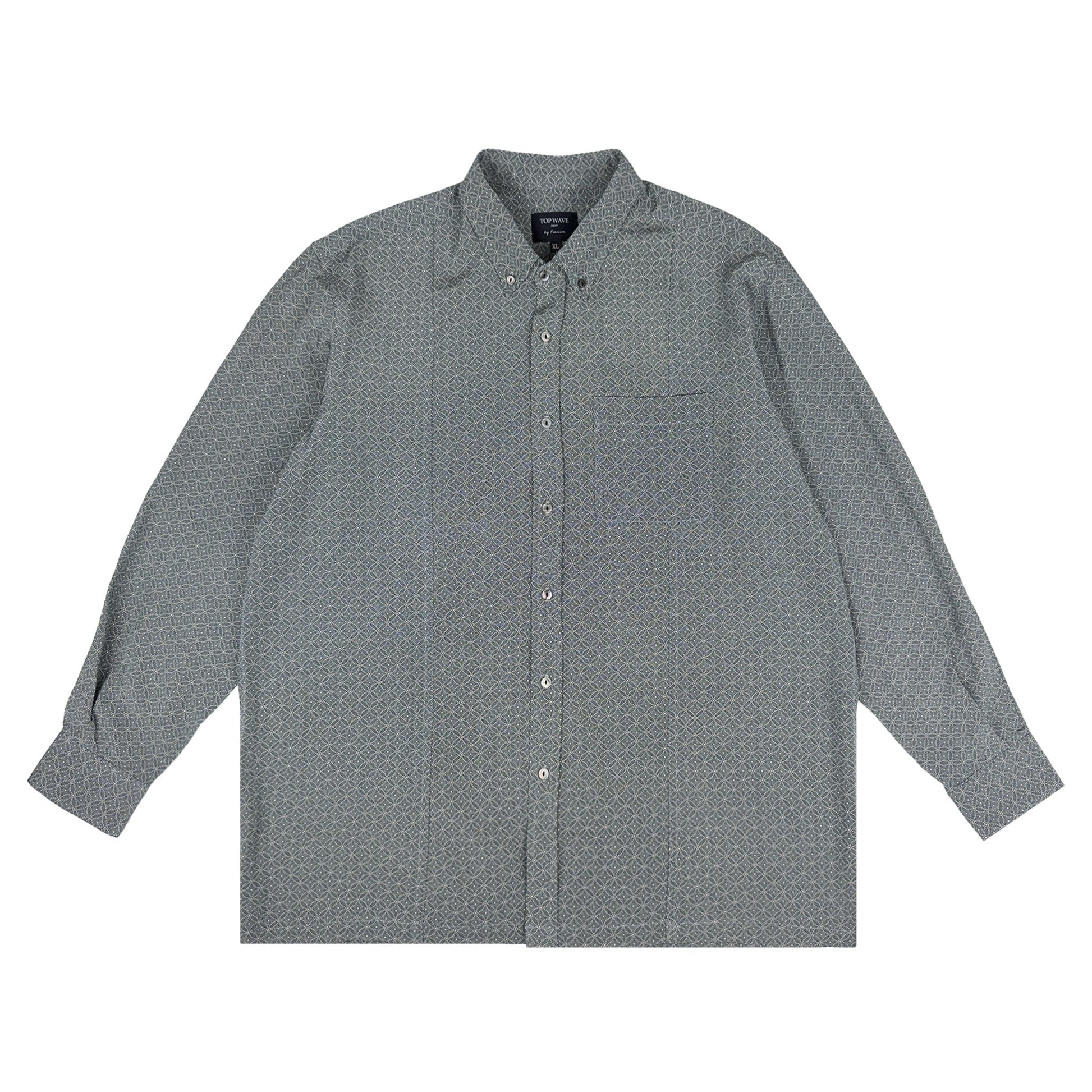 着物長袖シャツ メンズ XL LSVN-XL14-1