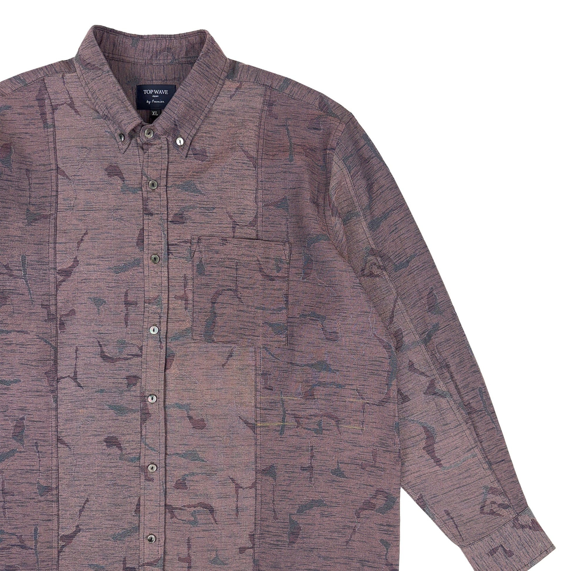 着物長袖シャツ メンズ XL LSVN-XL16-4