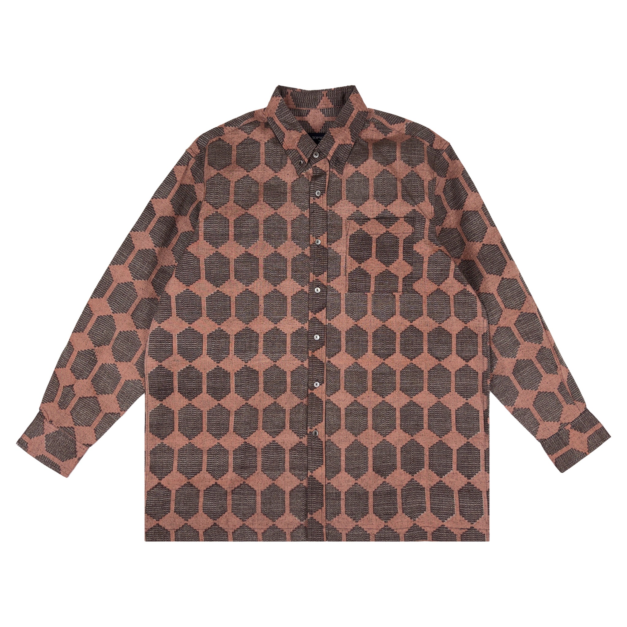 着物長袖シャツ メンズ XL LSVN-XL17