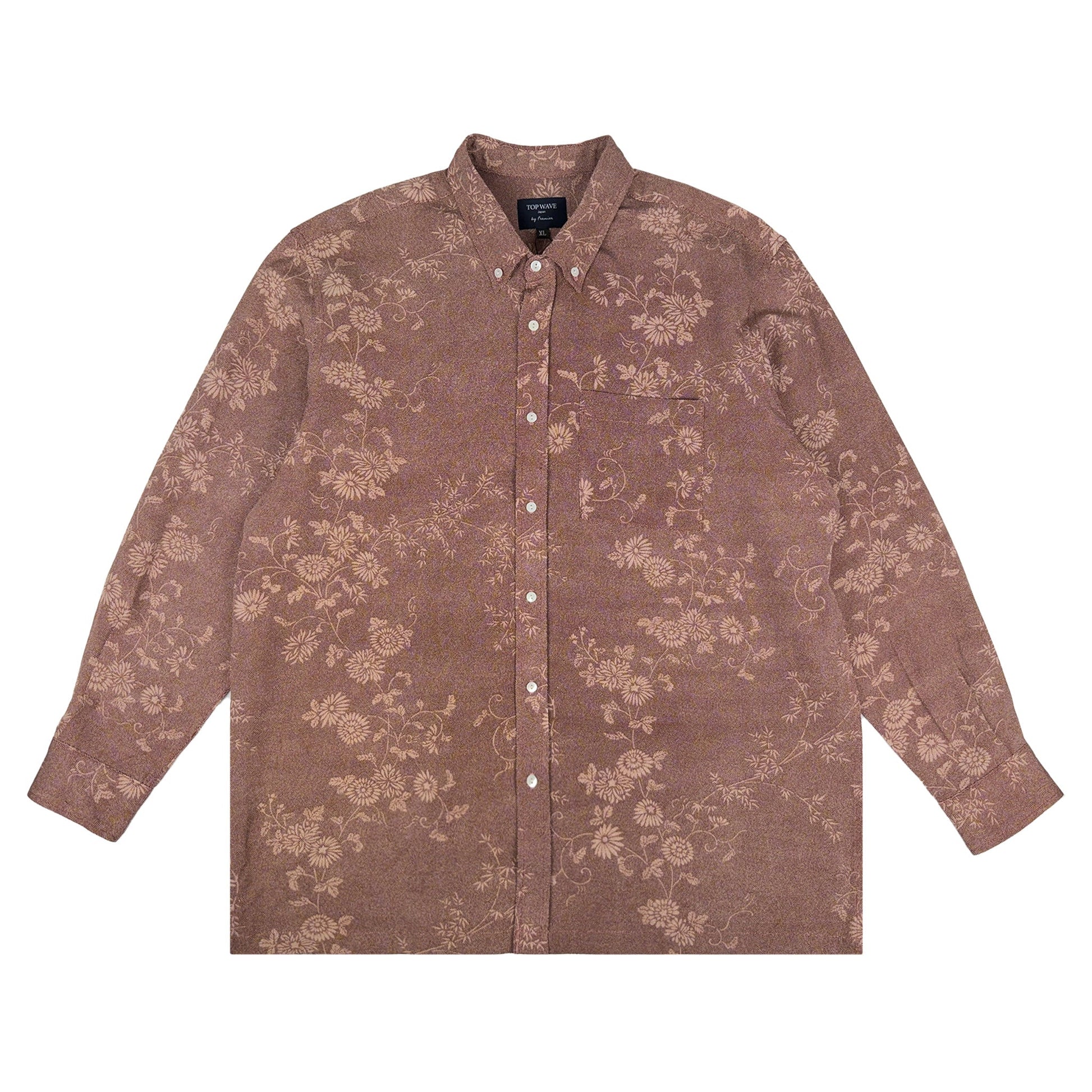 着物長袖シャツ メンズ XL LSVN-XL18-1