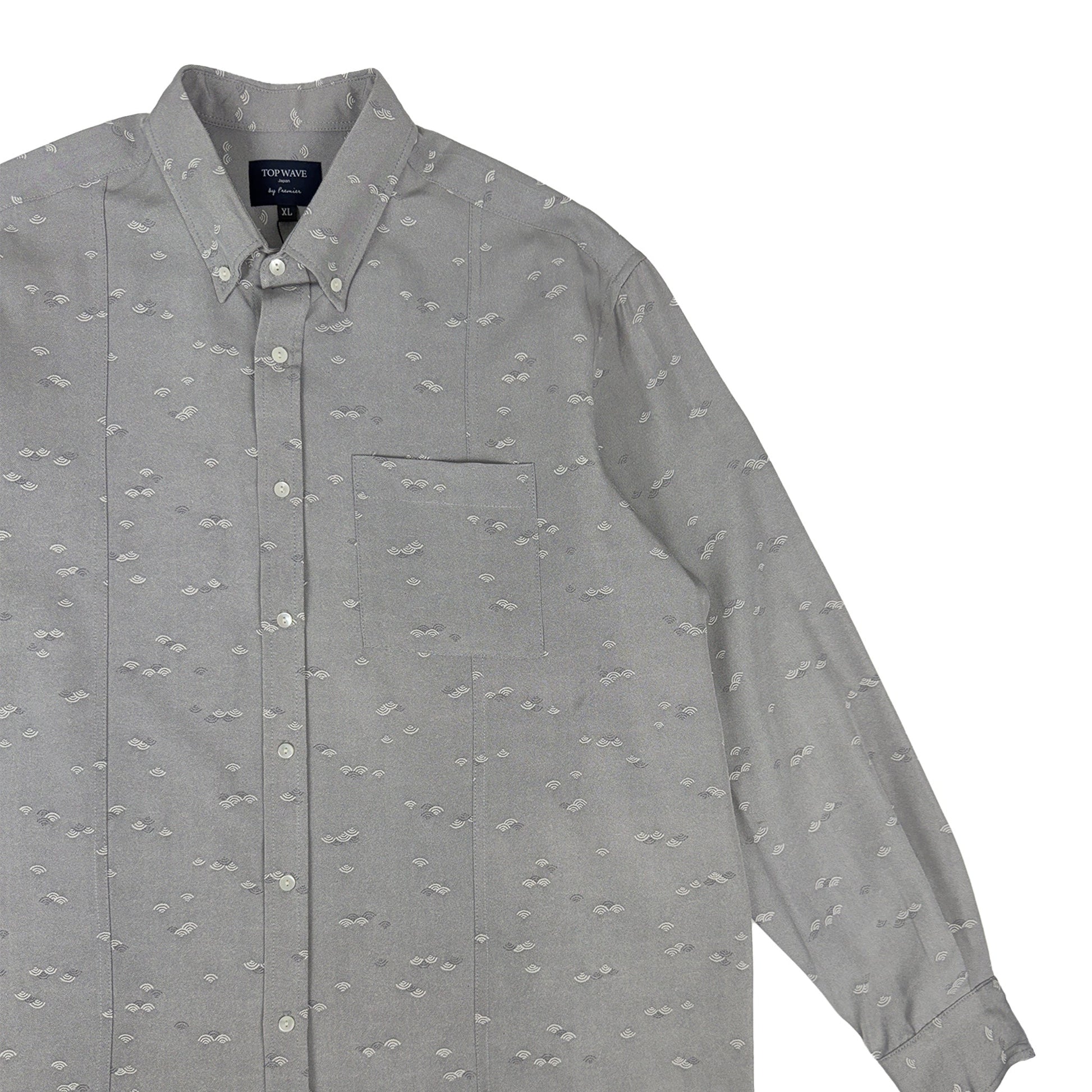 着物長袖シャツ メンズ XL LSVN-XL20-4