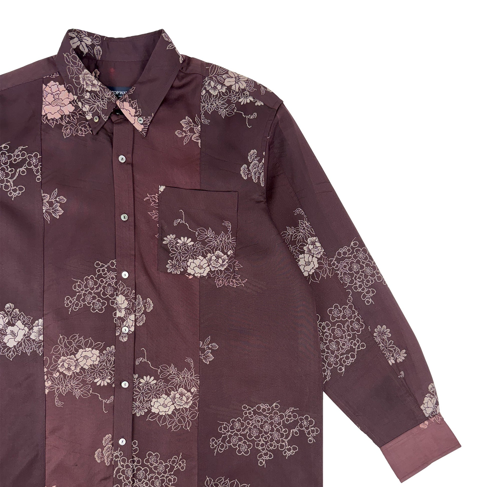 着物長袖シャツ メンズ XL LSVN-XL21-4