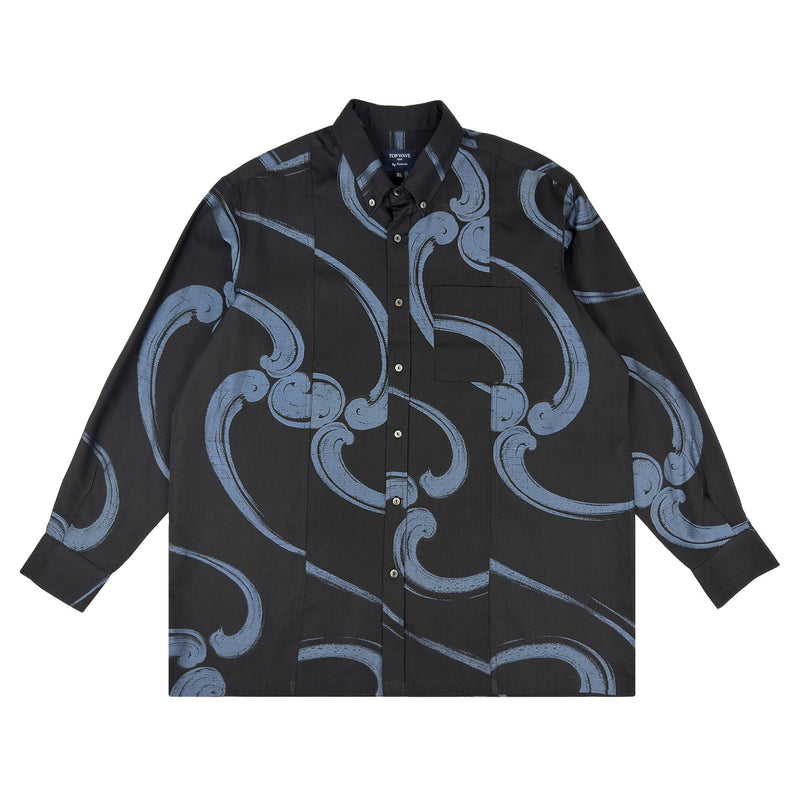 着物長袖シャツ メンズ XL LSVN-XL22-zoom-