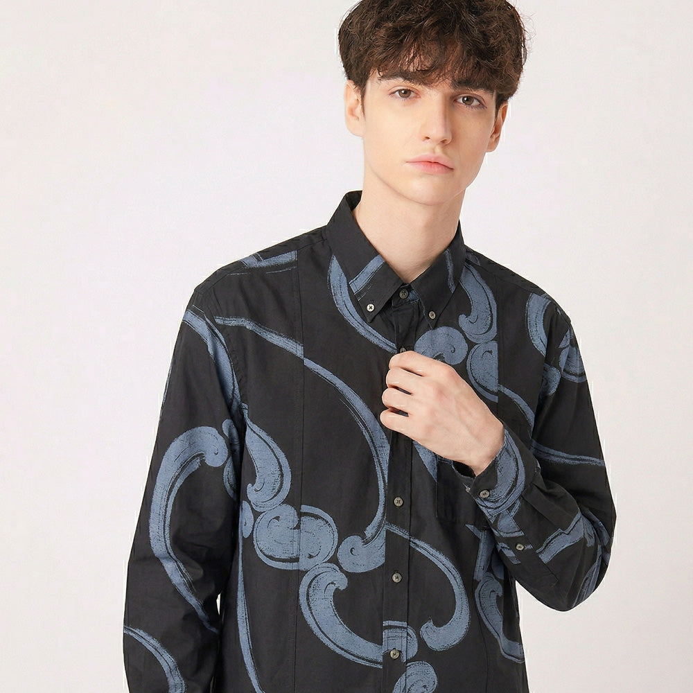 Camisa de manga larga Kimono Talla XL [LSVN-XL22]-6