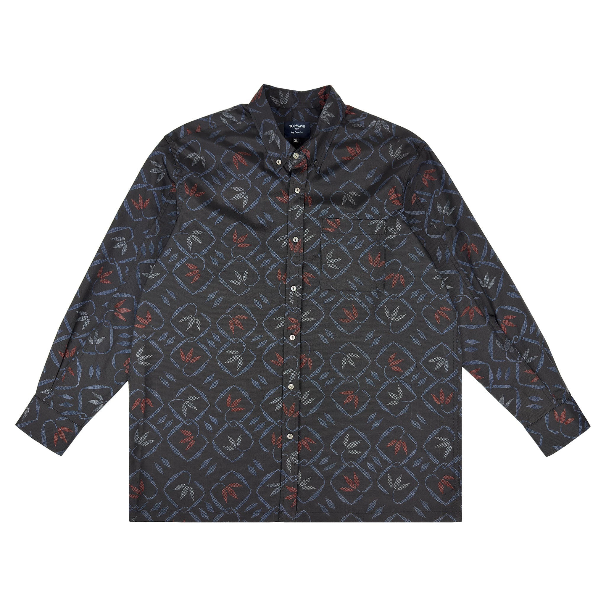 着物長袖シャツ メンズ XL LSVN-XL23